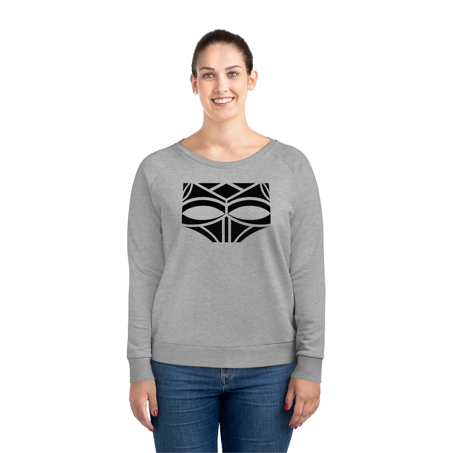 Women's Dazzler 85% Organic Cotton Relaxed Fit Sweatshirt (Design 3)