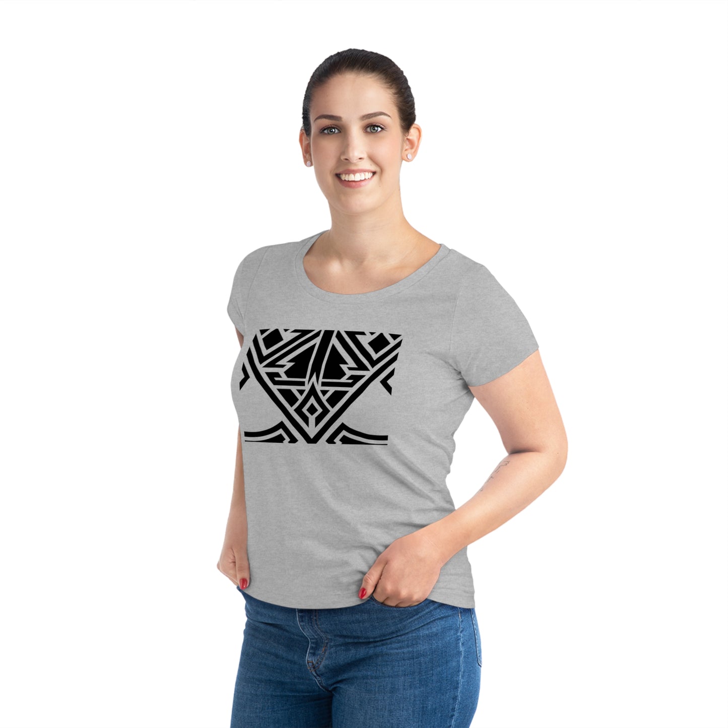 Women's Jazzer 100% Organic Cotton T-shirt (Design 20)