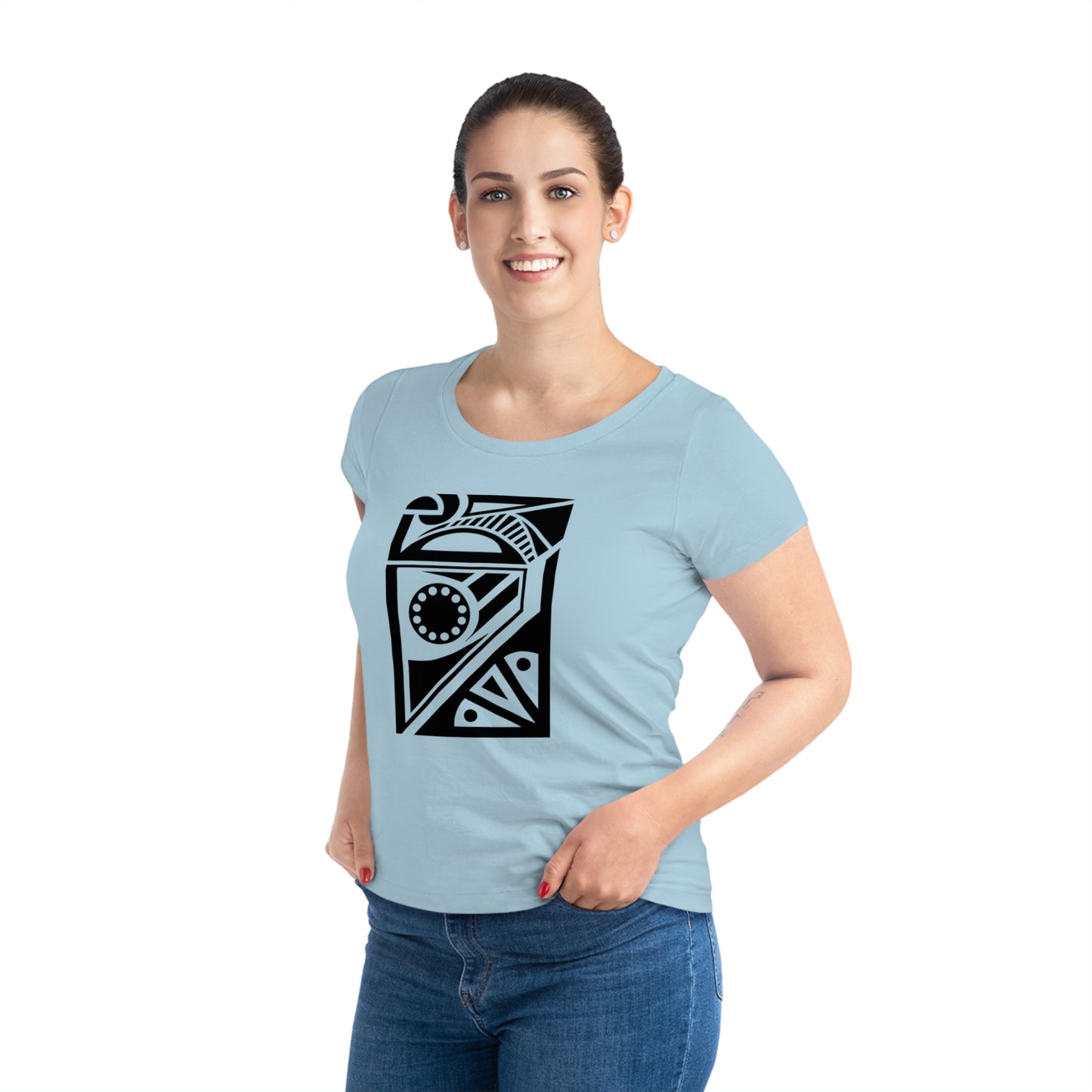 Women's Jazzer 100% Organic Cotton T-shirt (Design 17)