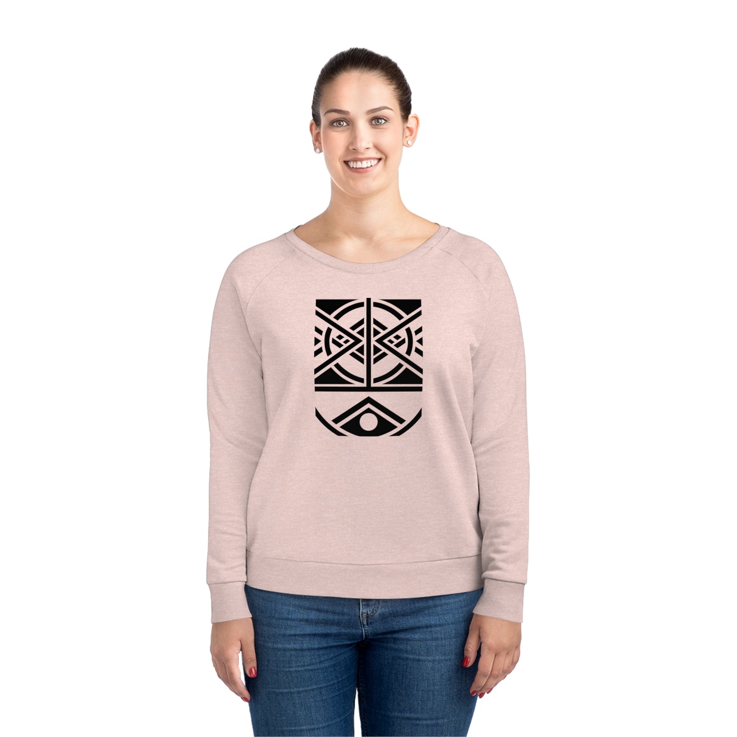 Women's Dazzler 85% Organic Cotton Relaxed Fit Sweatshirt (Design 1)