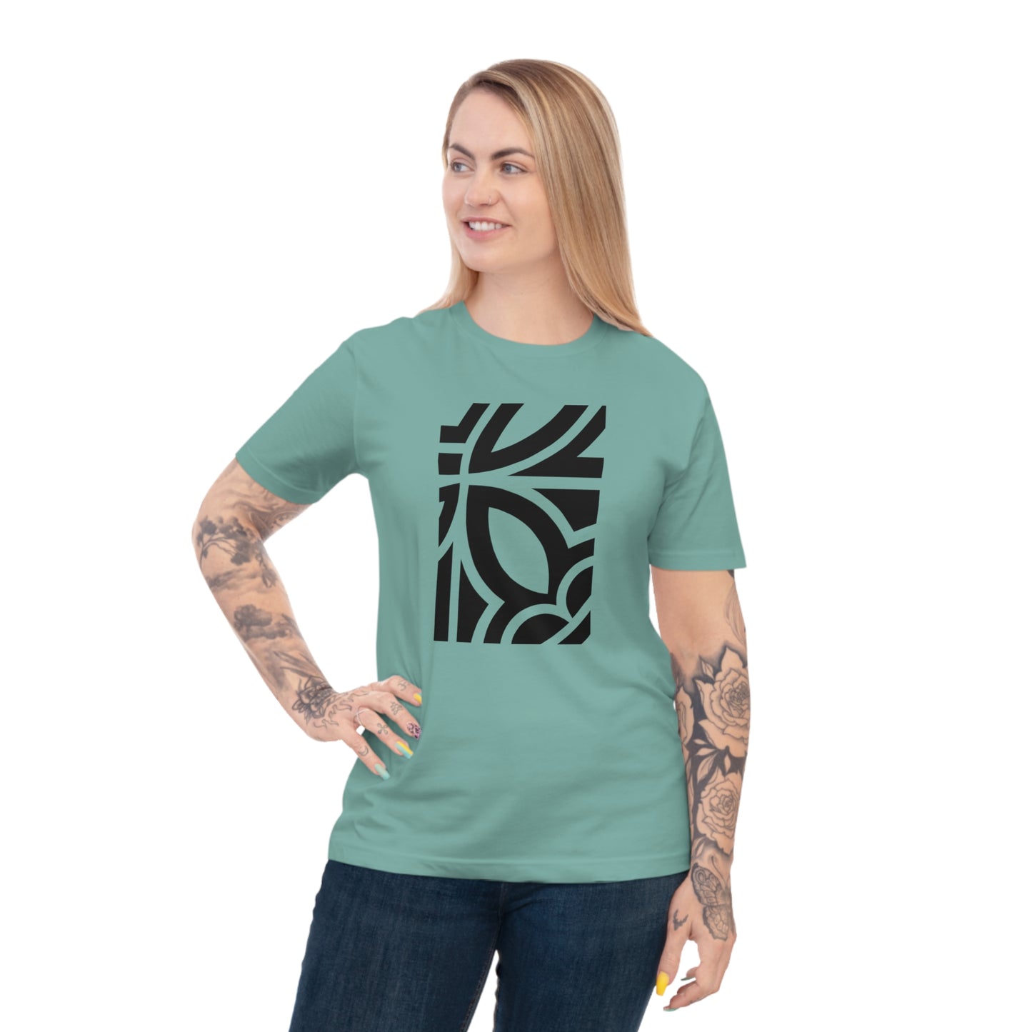 Unisex 100% Organic Cotton Classic Jersey T-shirt (Design 24)