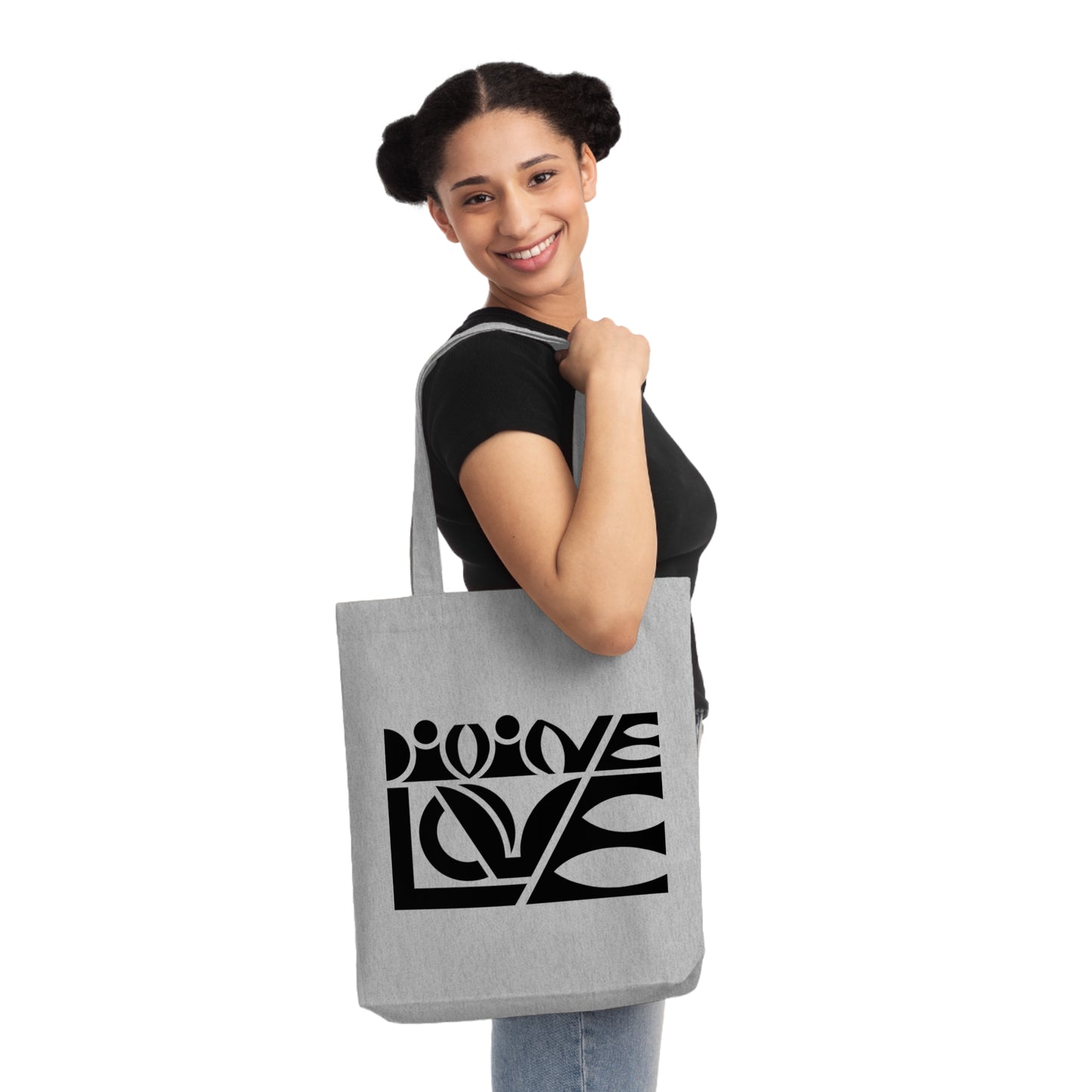 Woven Tote Bag (80% Recycled Cotton and 20% Recycled Polyester) - Divine Love