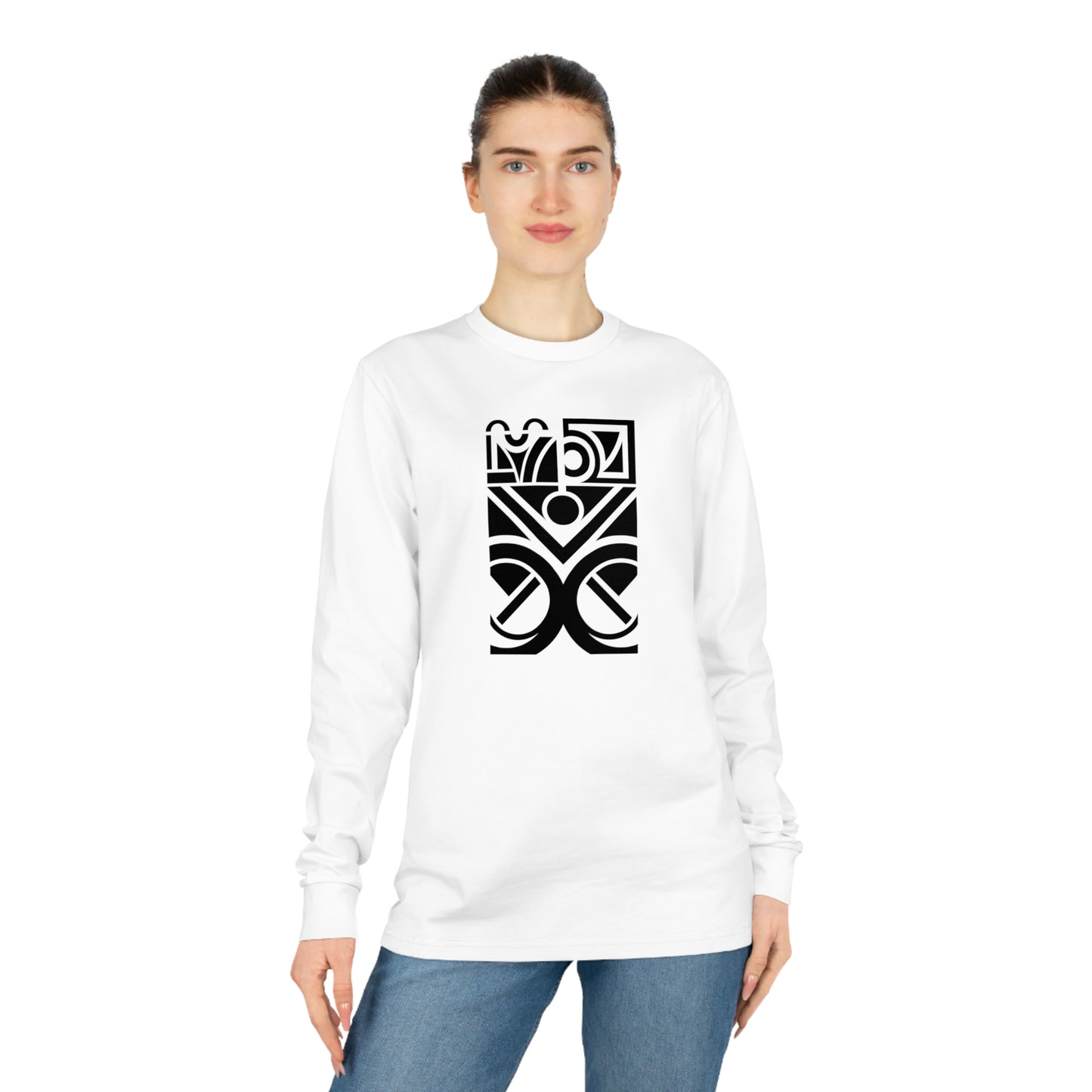 Unisex Shifts Dry 100% Organic Cotton Long Sleeve T-shirt (Design 27)