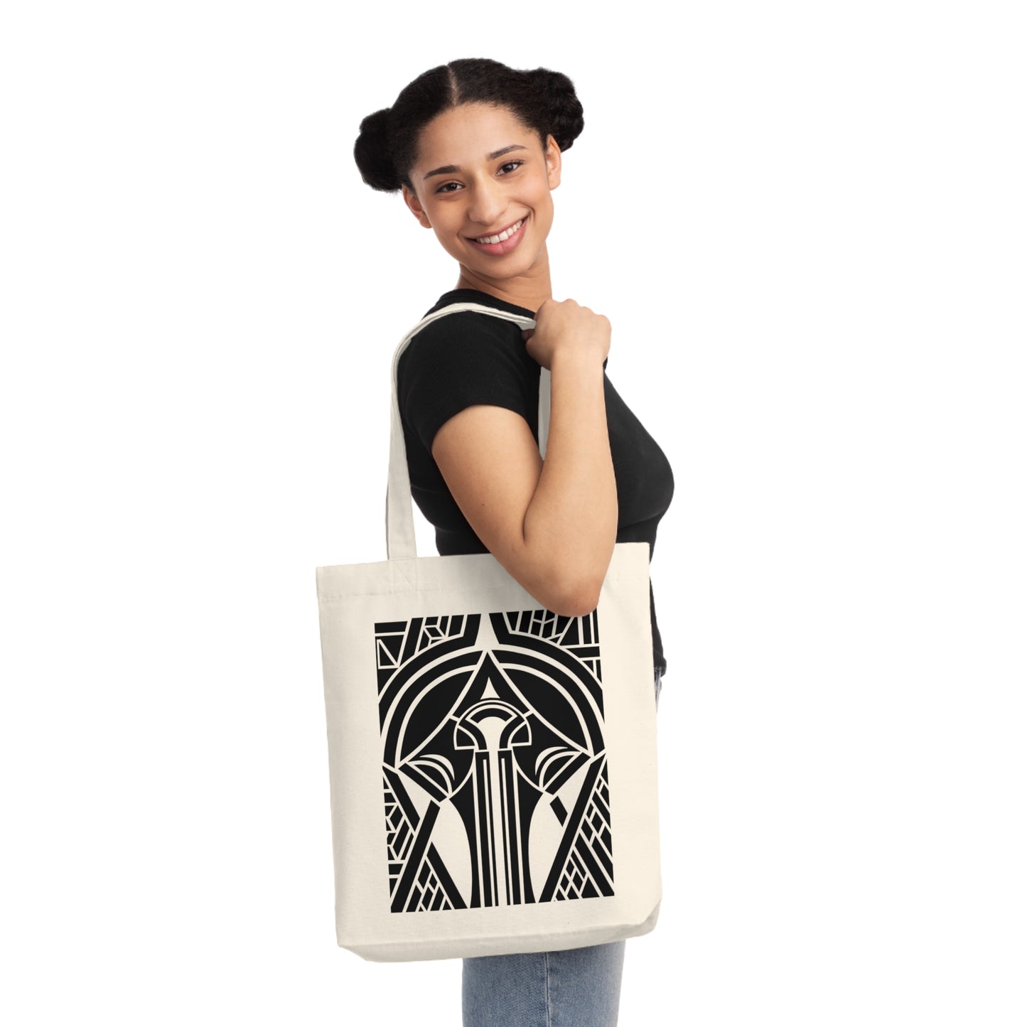 Woven Tote Bag (80% Recycled Cotton and 20% Recycled Polyester) - Design 25 (2)