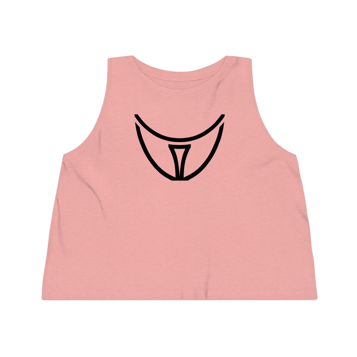 Women's Dancer 100% Organic Cotton Cropped Tank Top (Design 21)