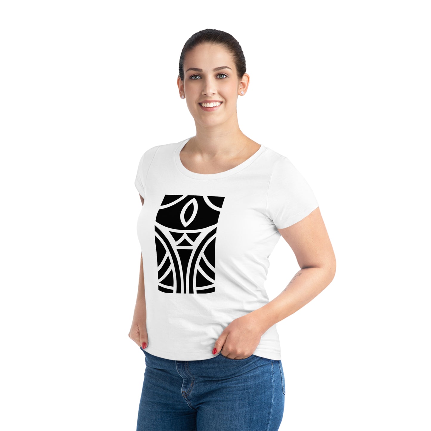 Women's Jazzer 100% Organic Cotton T-shirt (Design 12)