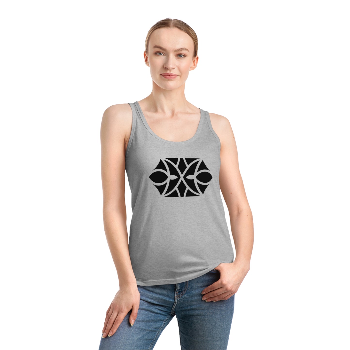 Women's Dreamer 100% Organic Cotton Tank Top (Design 18[2])