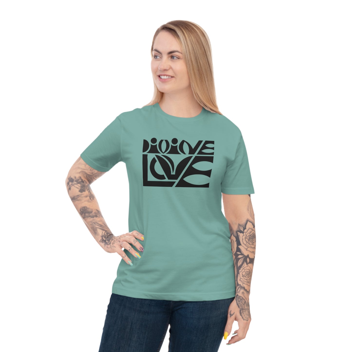 Unisex 100% Organic Cotton Classic Jersey T-shirt (Divine Love)