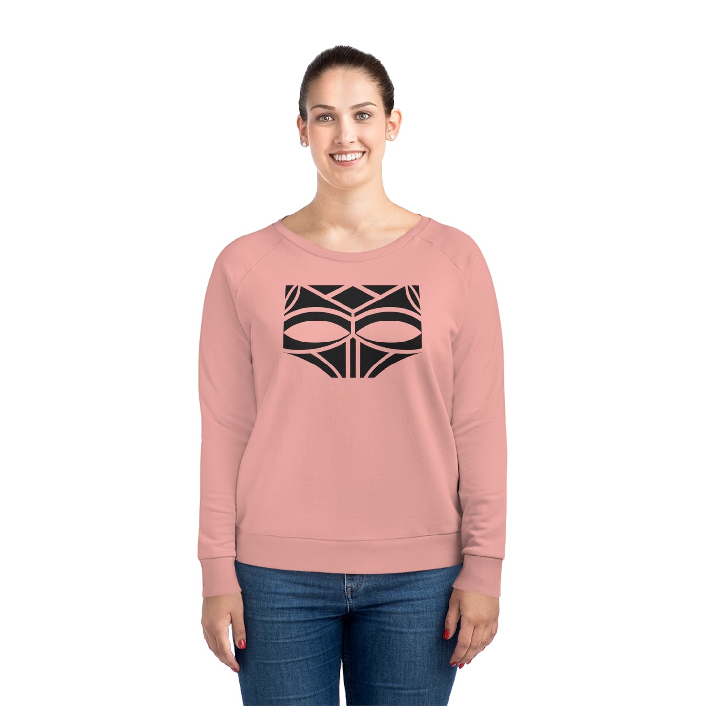 Women's Dazzler 85% Organic Cotton Relaxed Fit Sweatshirt (Design 3)