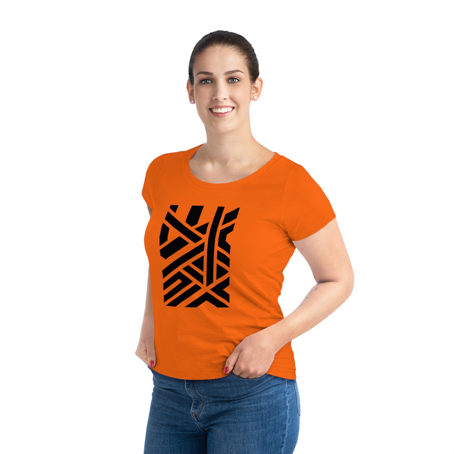 Women's Jazzer 100% Organic Cotton T-shirt (Design 7)