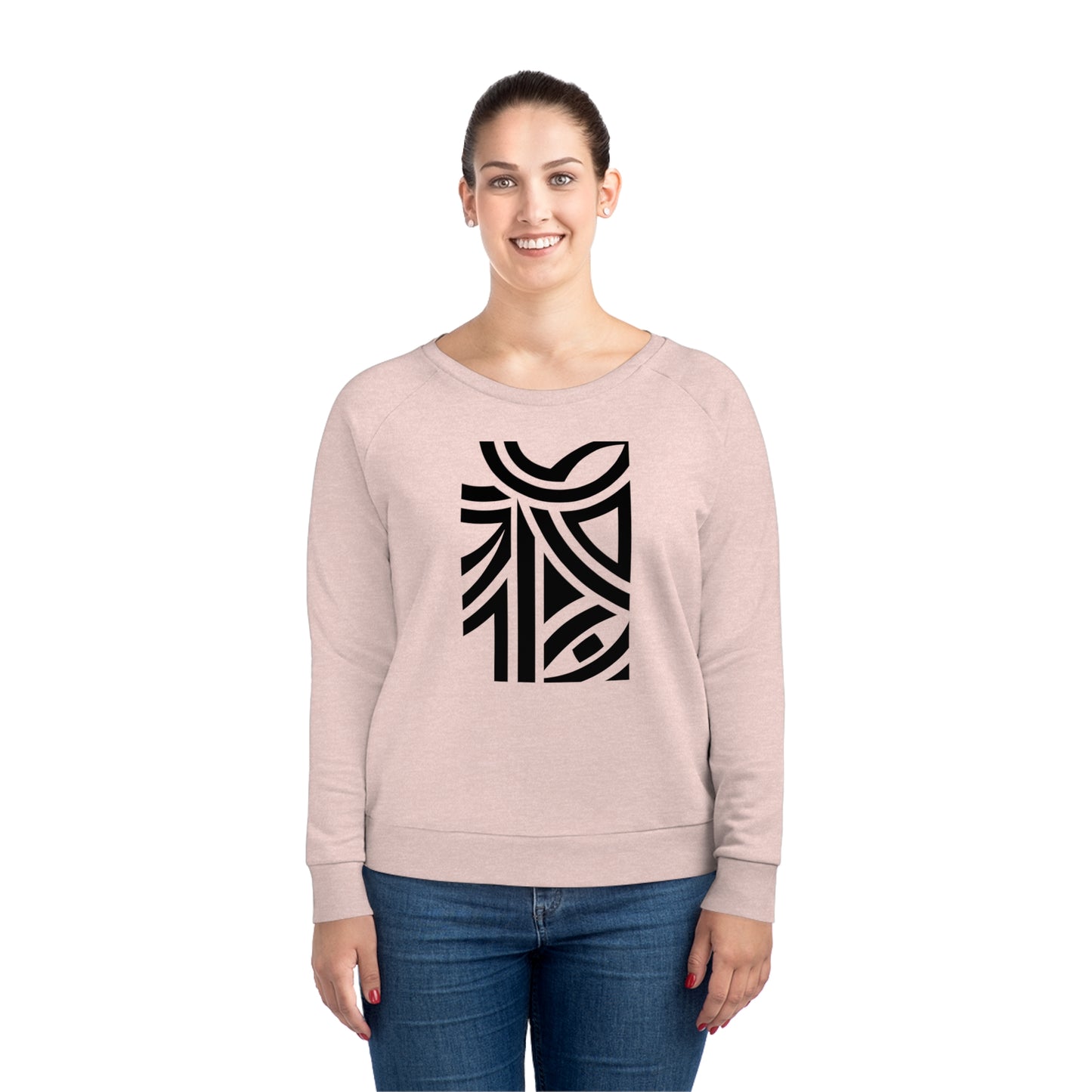 Women's Dazzler 85% Organic Cotton Relaxed Fit Sweatshirt (Design 26)