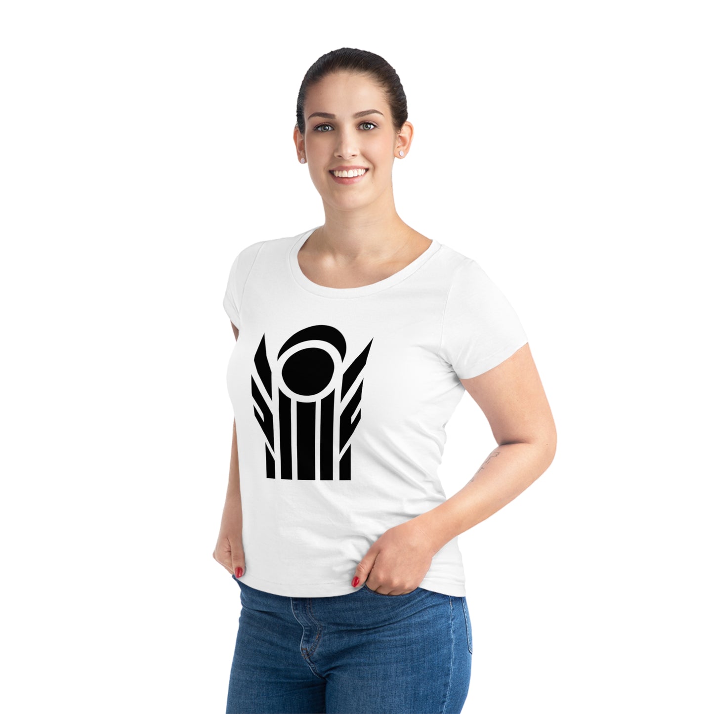 Women's Jazzer 100% Organic Cotton T-shirt (Design 9)