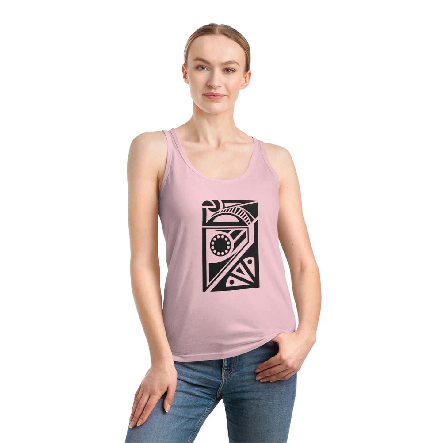 Women's Dreamer 100% Organic Cotton Tank Top (Design 17)