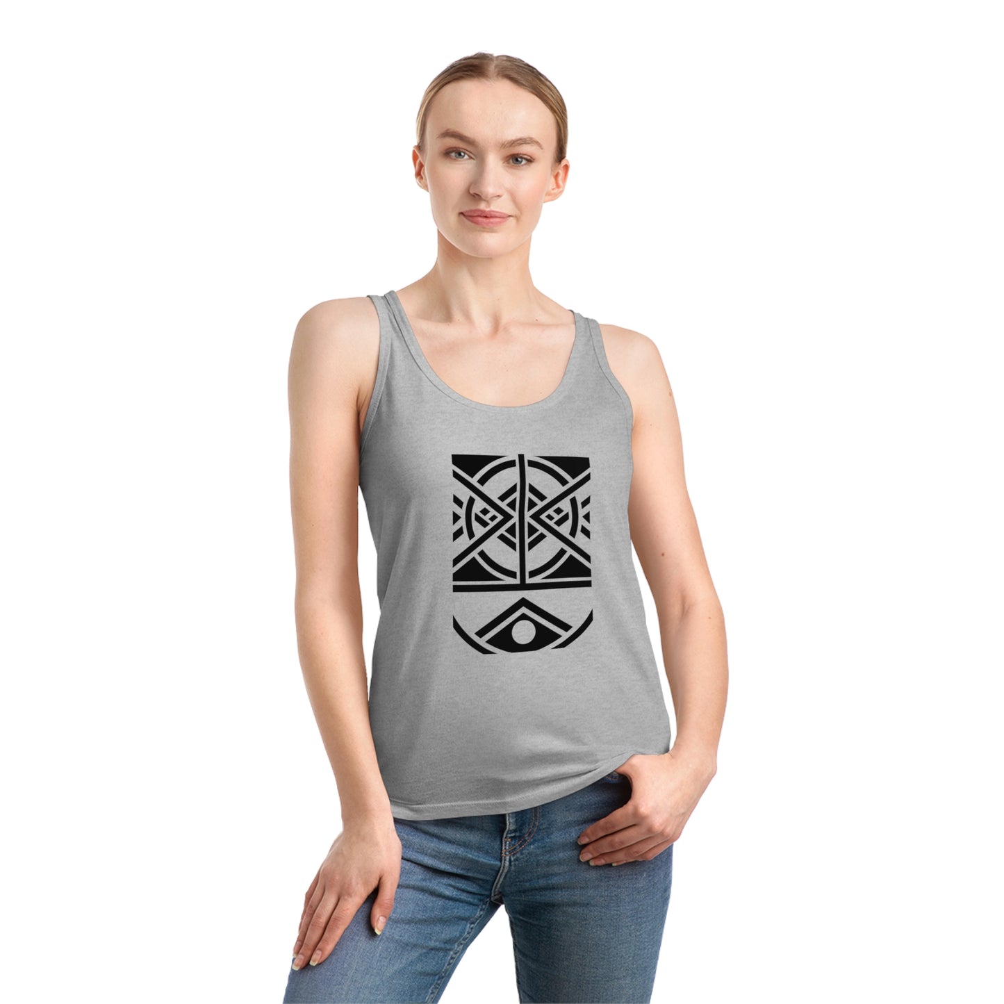 Women's Dreamer 100% Organic Cotton Tank Top (Design 1)