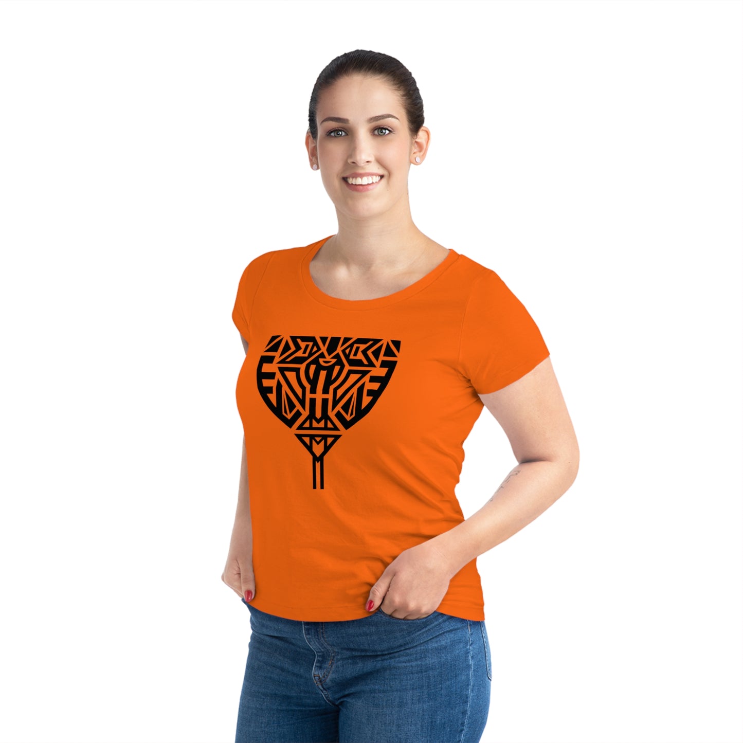 Women's Jazzer 100% Organic Cotton T-shirt (Design 10)