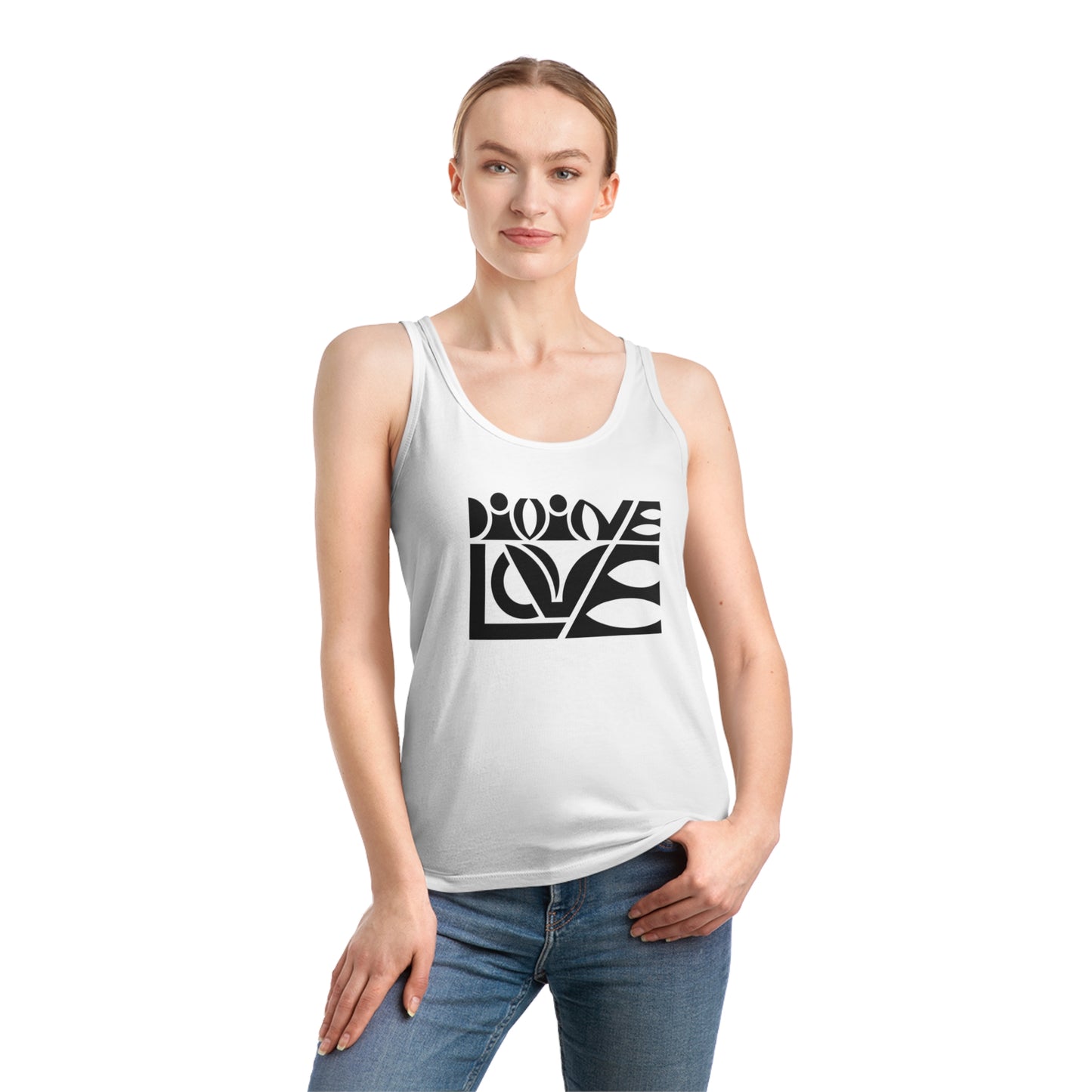 Women's Dreamer 100% Organic Cotton Tank Top (Divine Love)