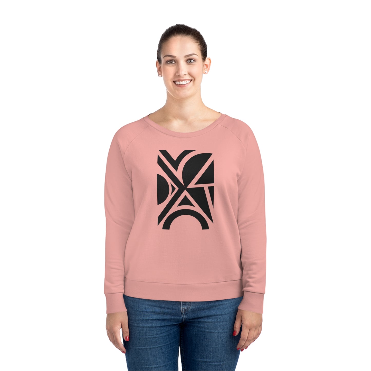 Women's Dazzler 85% Organic Cotton Relaxed Fit Sweatshirt (Design 5)