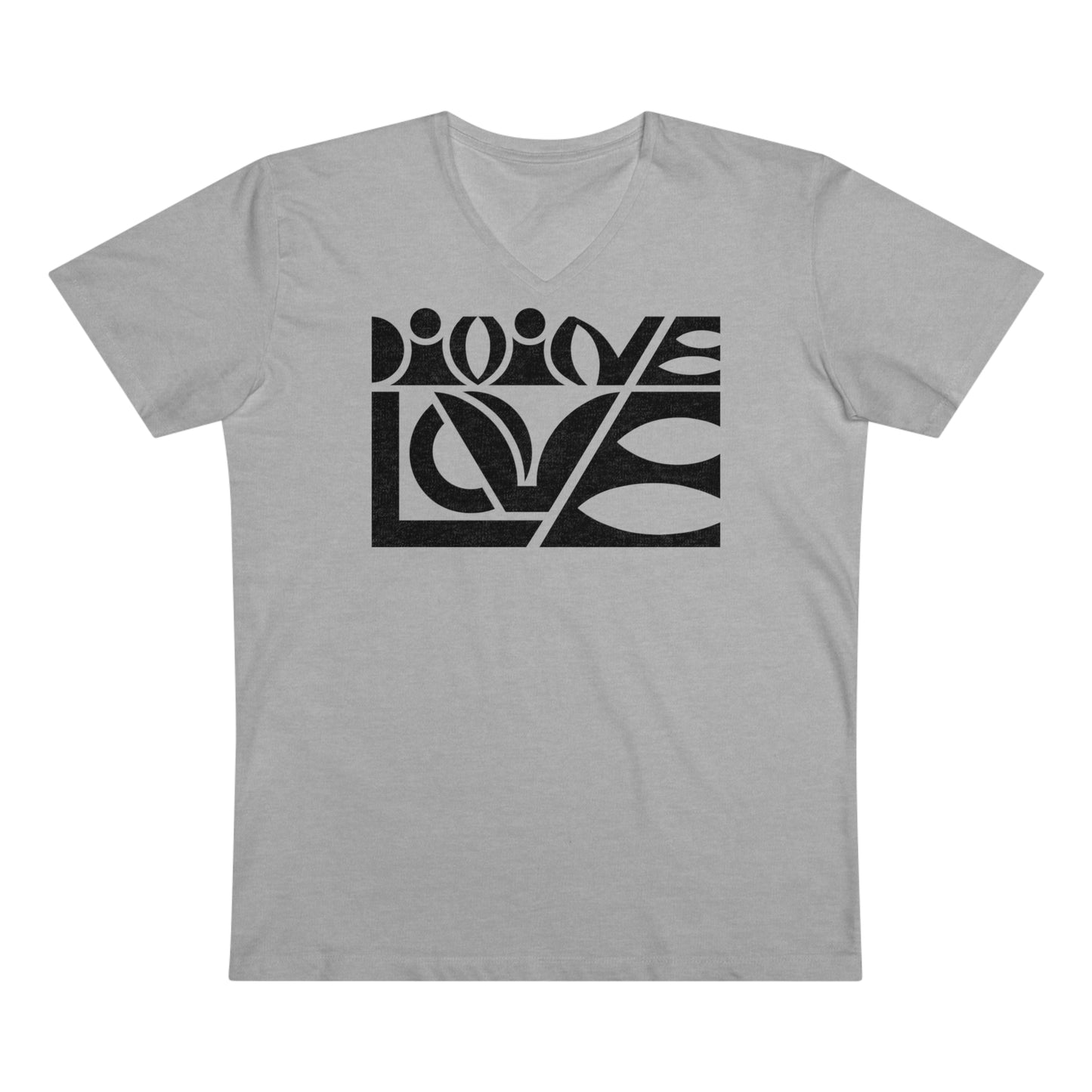 Men’s Presenter 100% Organic Cotton V-neck T-Shirt (Divine Love)