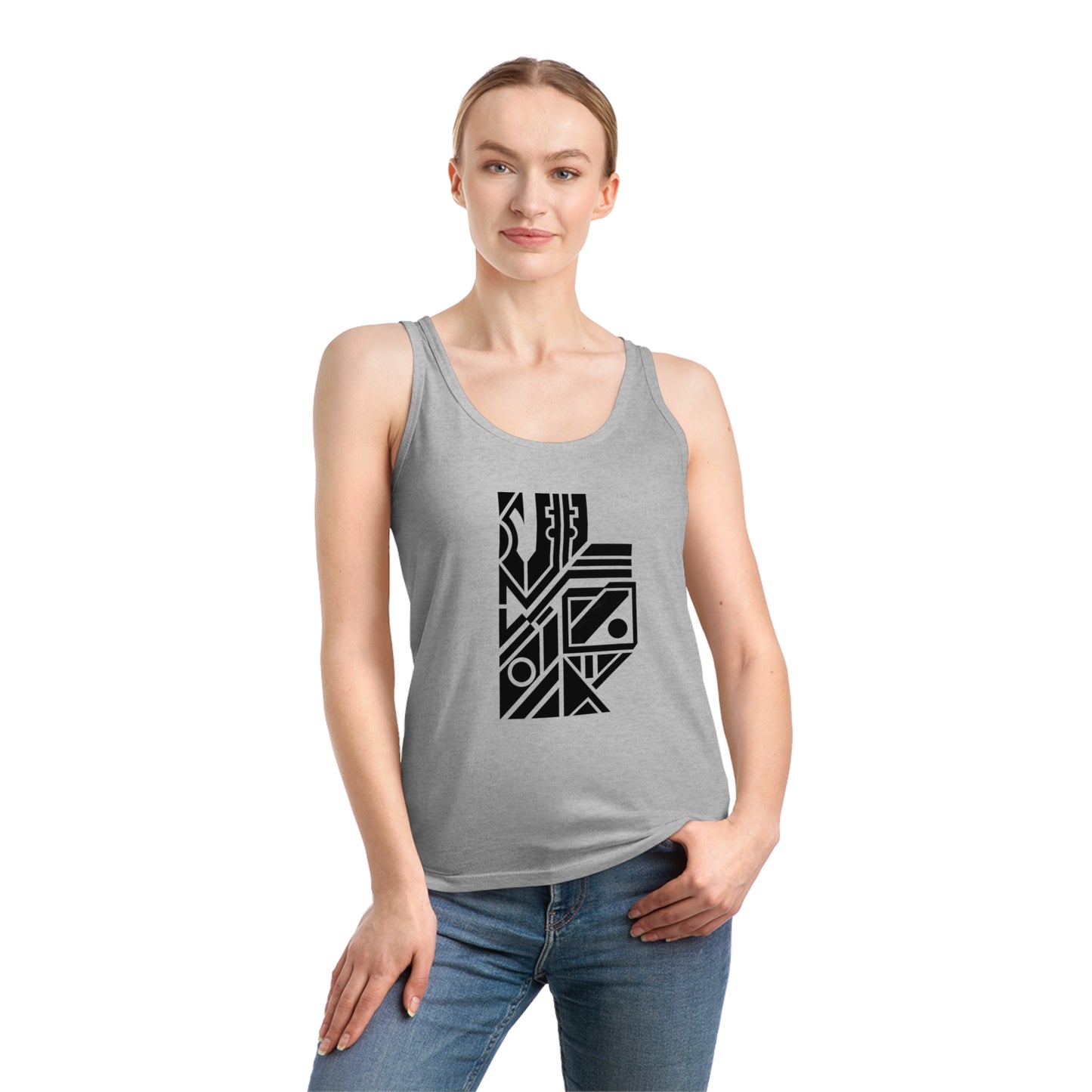 Women's Dreamer 100% Organic Cotton Tank Top (Design 6)