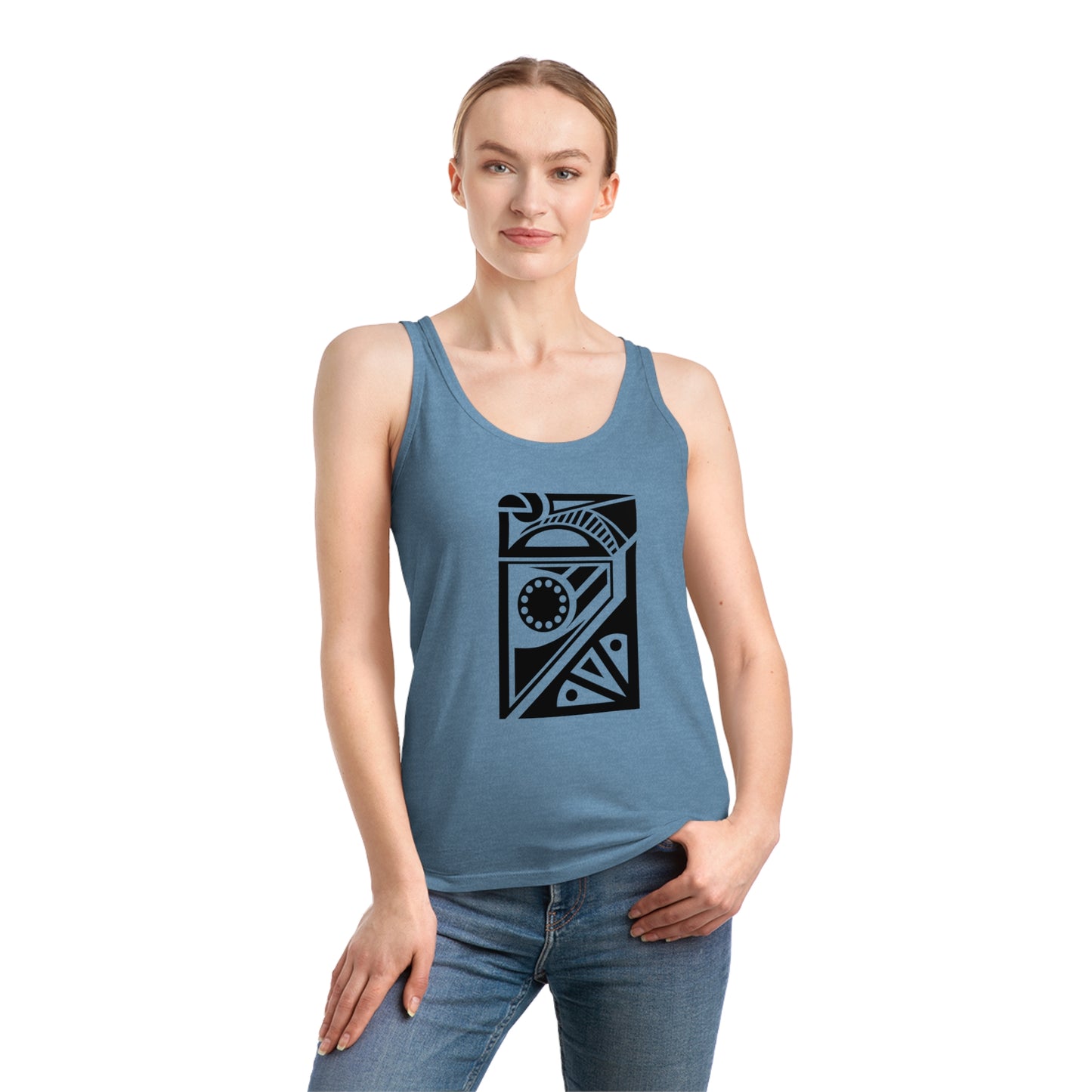 Women's Dreamer 100% Organic Cotton Tank Top (Design 17)