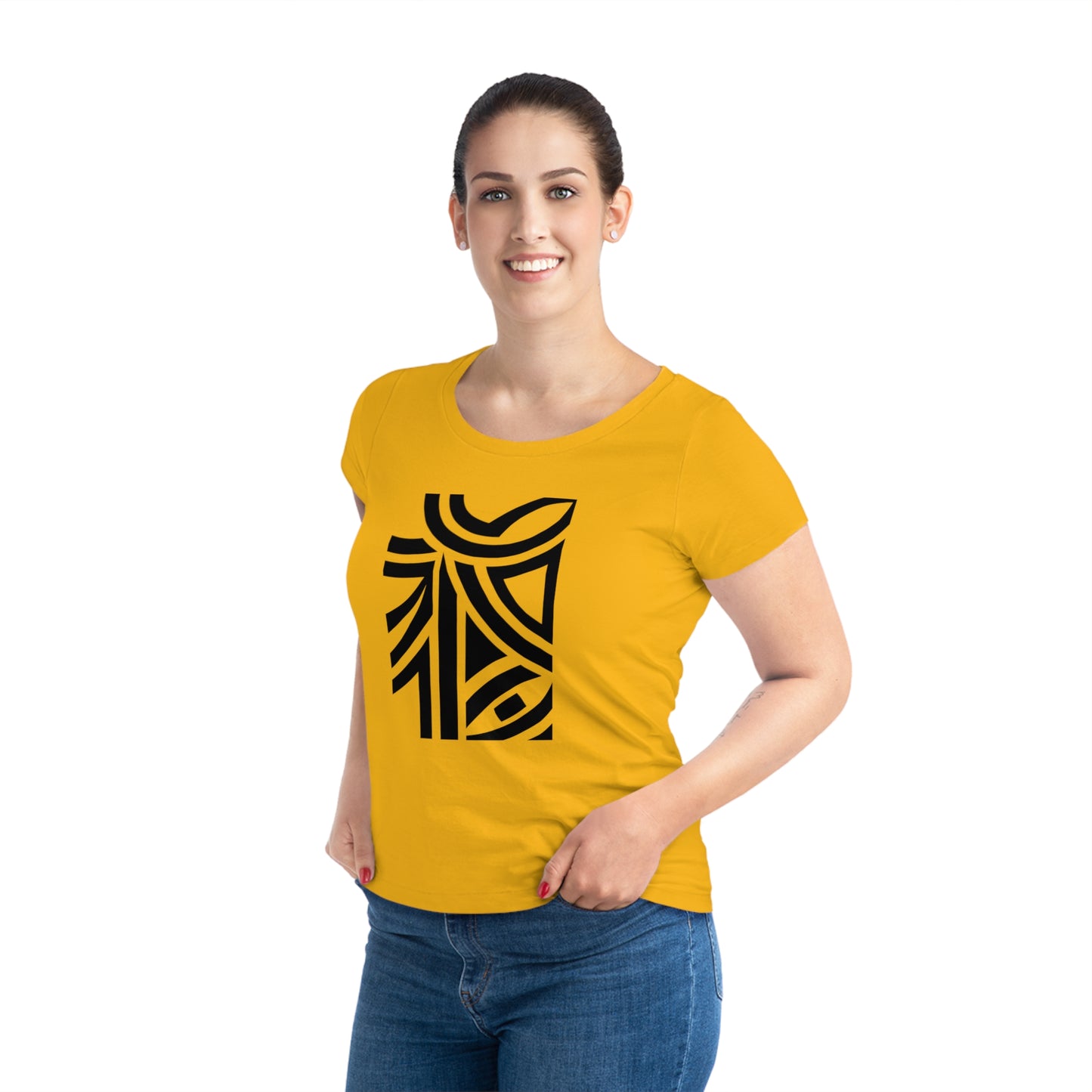 Women's Jazzer 100% Organic Cotton T-shirt (Design 26)