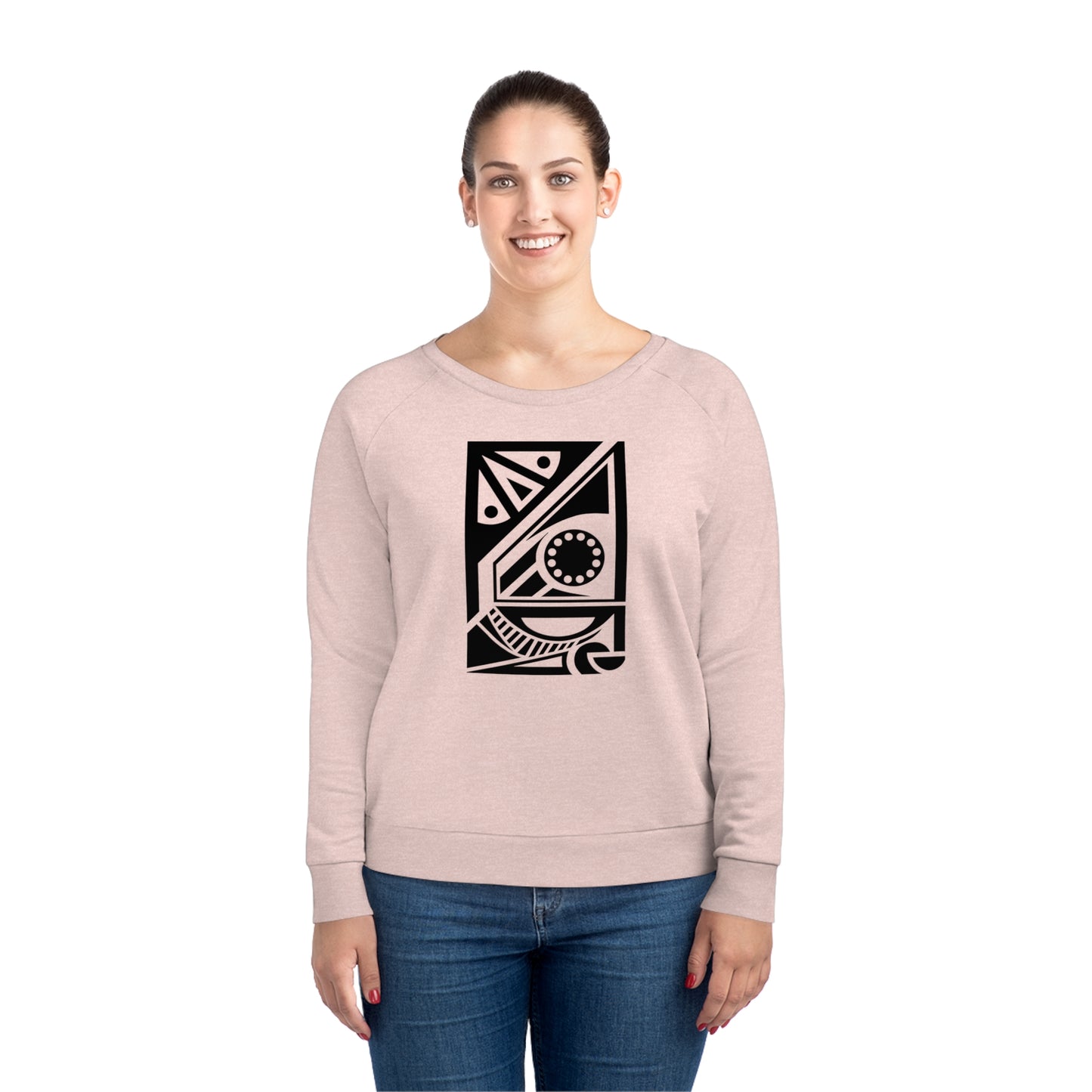 Women's Dazzler 85% Organic Cotton Relaxed Fit Sweatshirt (Design 17[2])