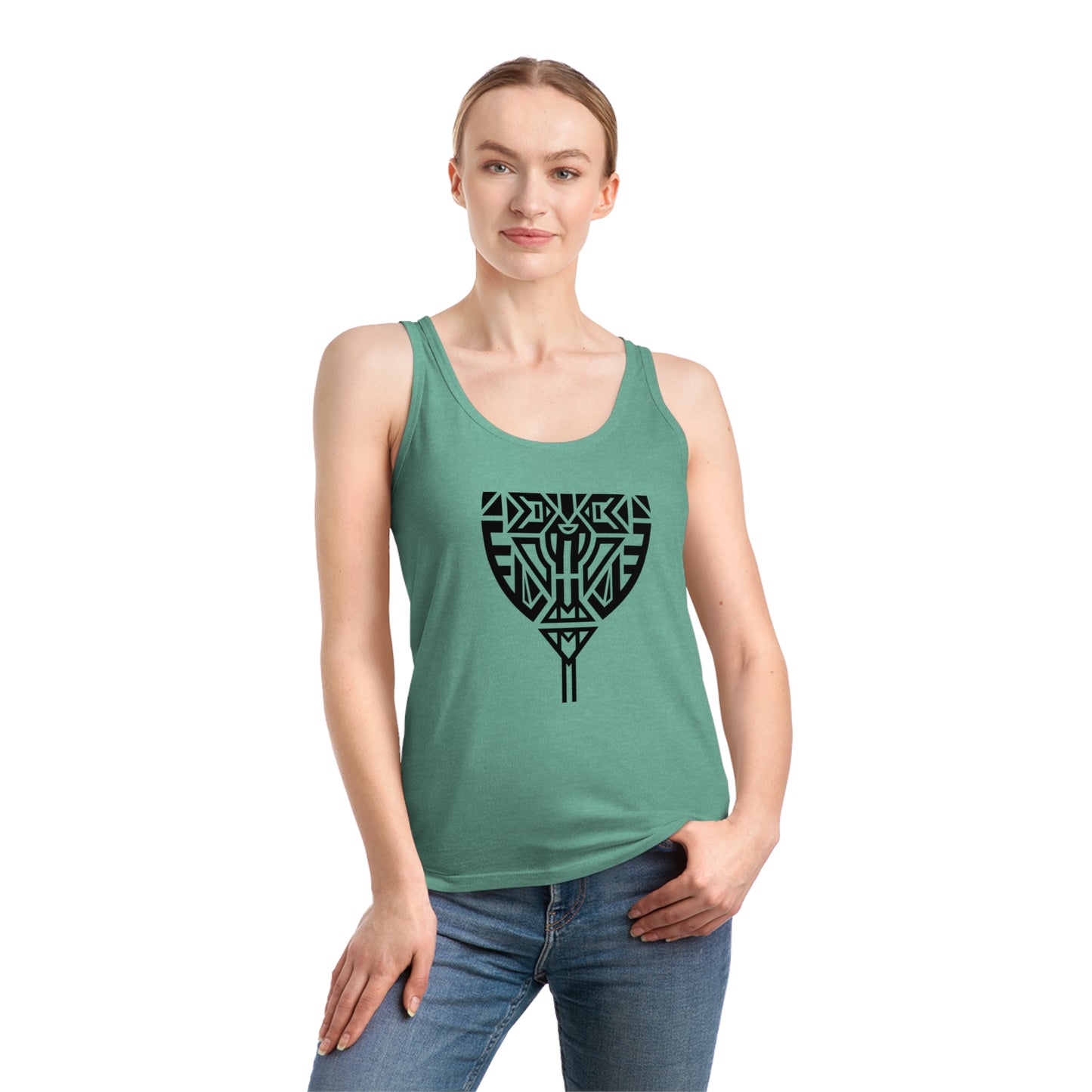 Women's Dreamer 100% Organic Cotton Tank Top (Design 10)