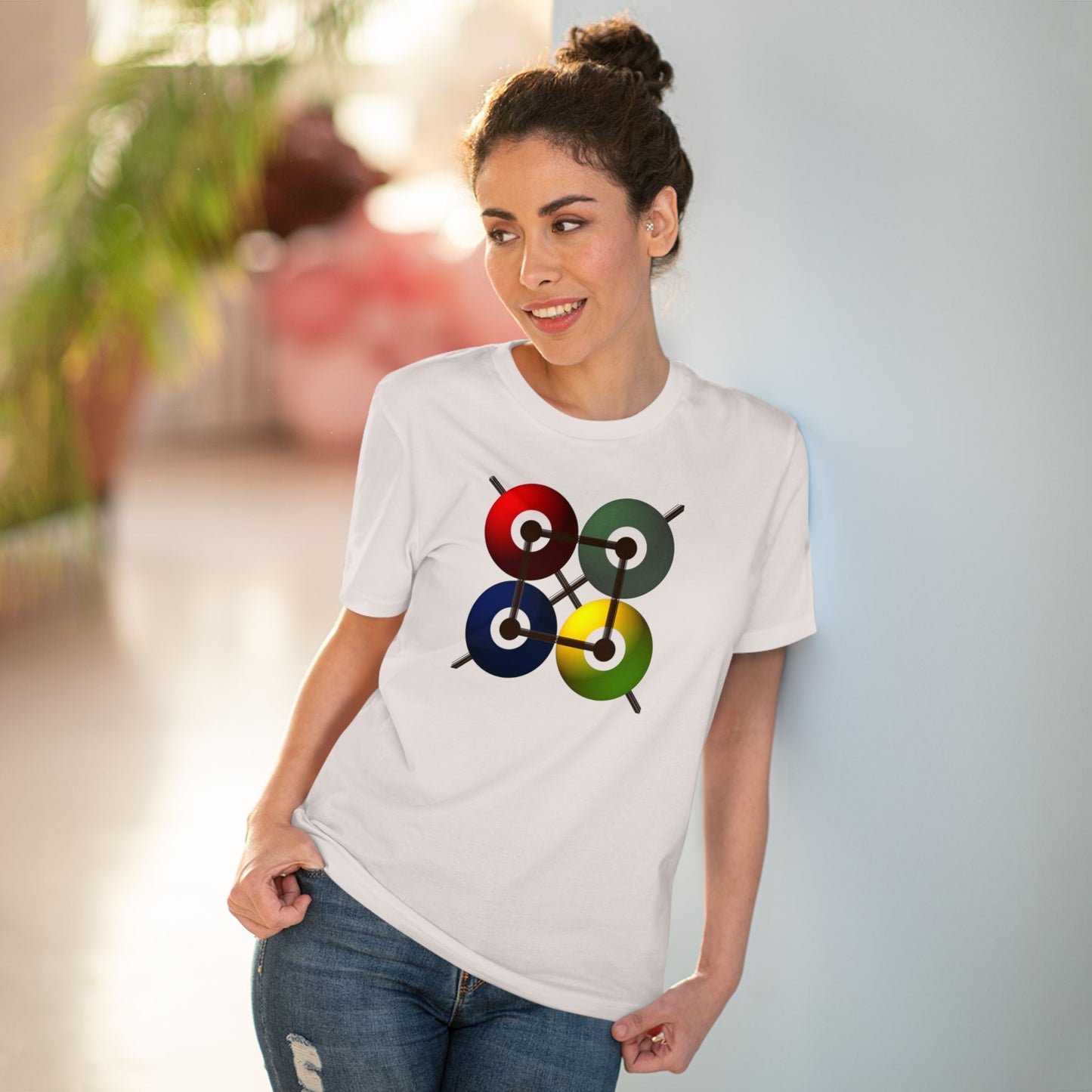 Unisex 100% Organic Cotton Creator T-shirt (Design 16)