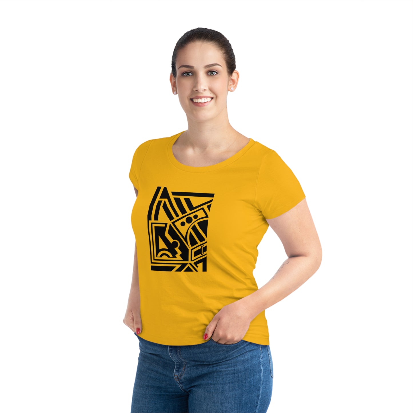 Women's Jazzer 100% Organic Cotton T-shirt (Design 2)