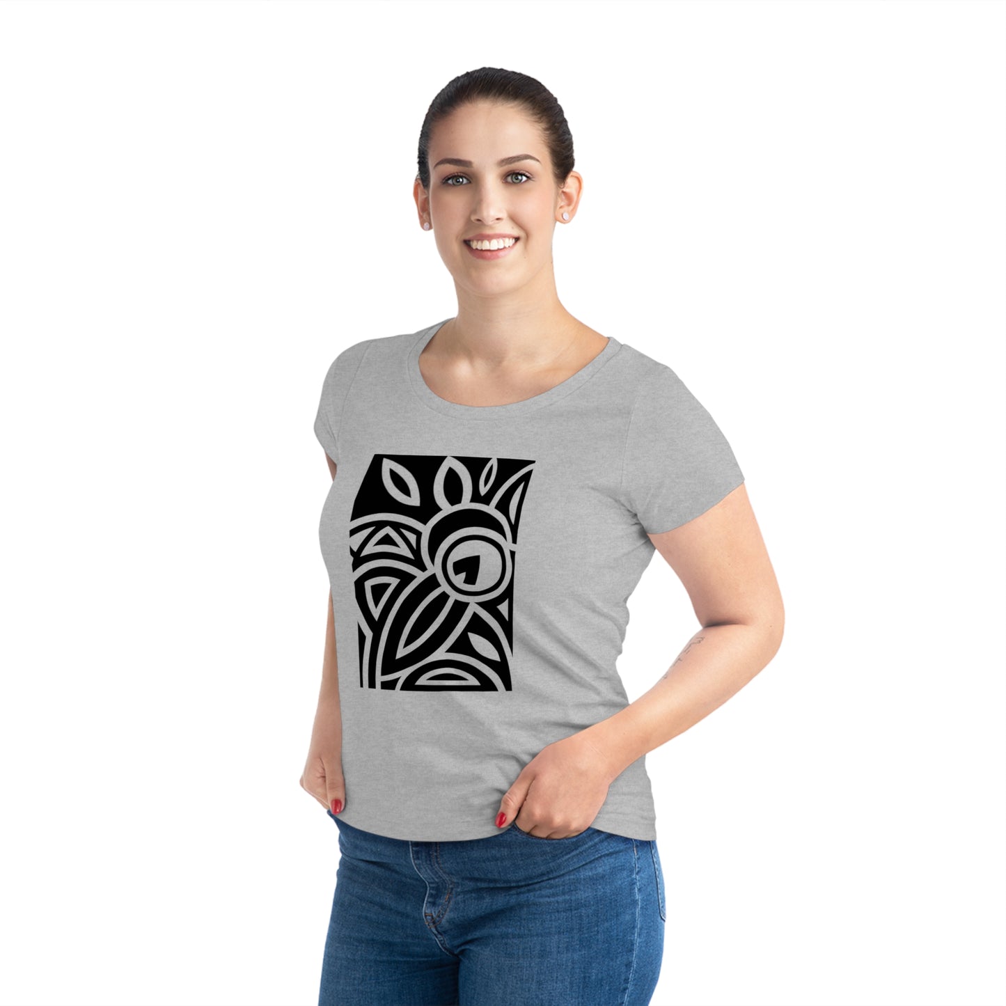 Women's Jazzer 100% Organic Cotton T-shirt (Design 23)