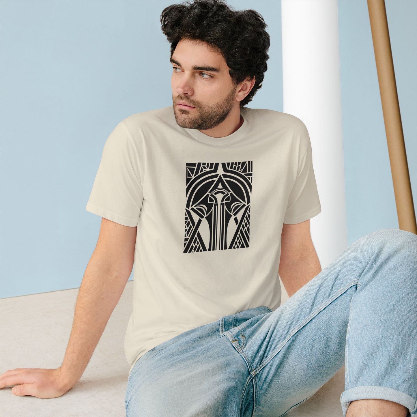 Unisex 100% Organic Cotton Staple T-shirt (Design 25[2])