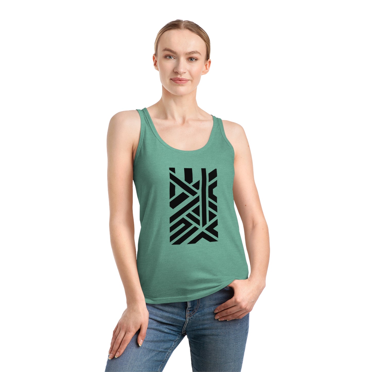 Women's Dreamer 100% Organic Cotton Tank Top (Design 7)