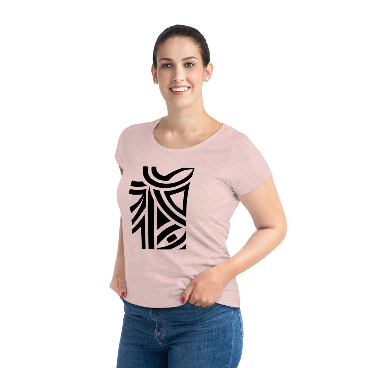 Women's Jazzer 100% Organic Cotton T-shirt (Design 26)