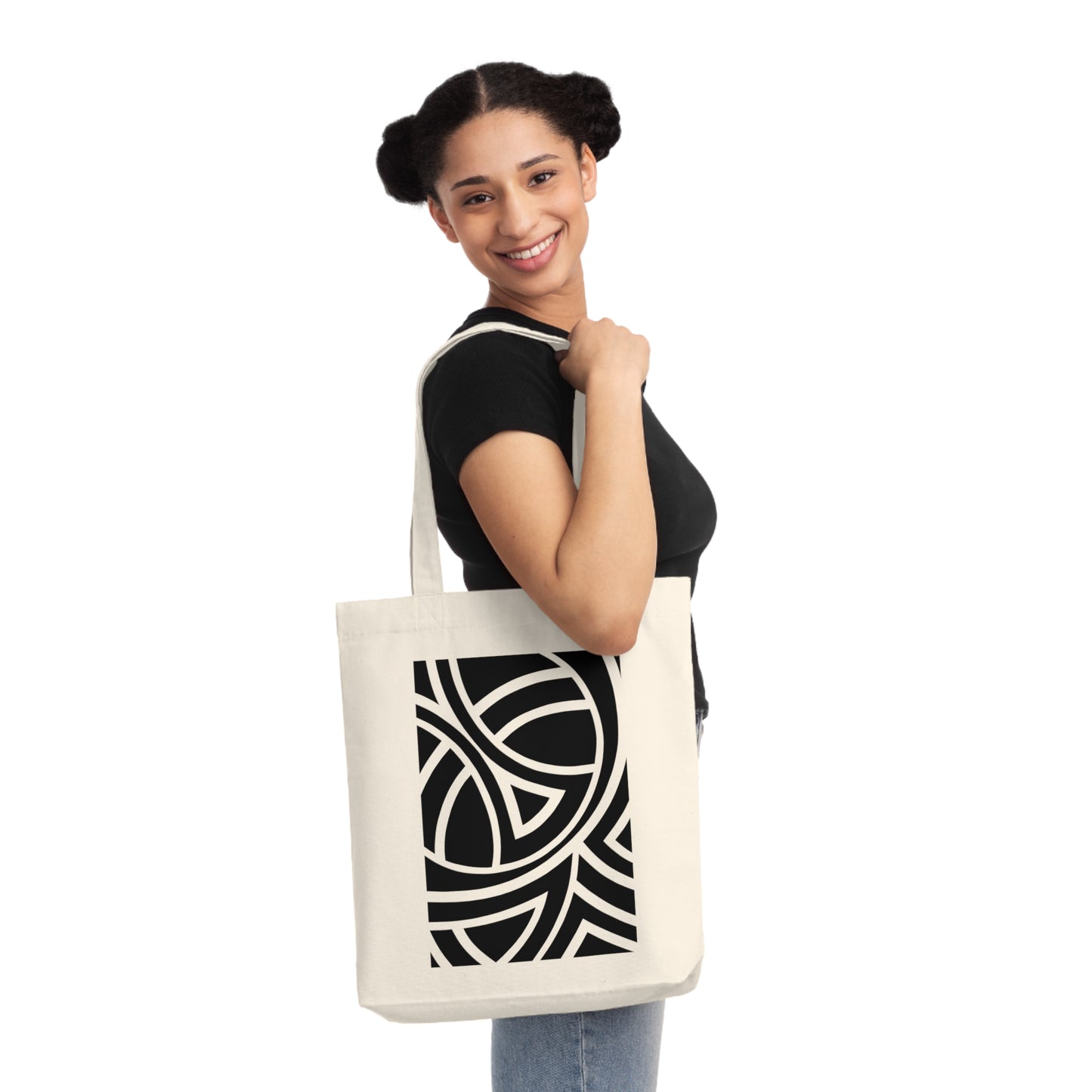 Woven Tote Bag (80% Recycled Cotton and 20% Recycled Polyester) - Design 4