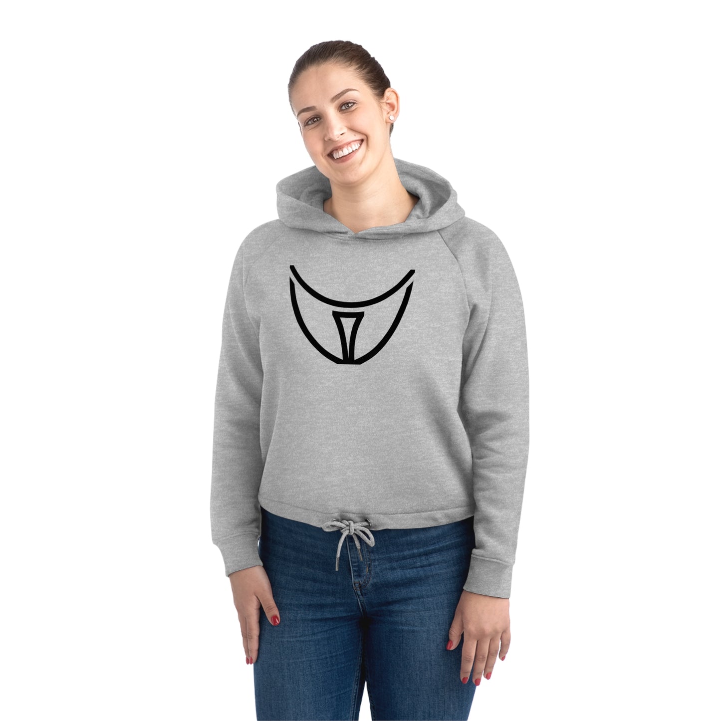 Women's Bower 85% Organic Cotton Cropped Hoodie (Design 21)