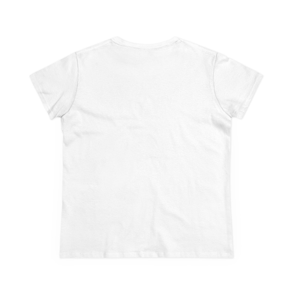 Women's Midweight Cotton T-Shirt - Black Print (Design 1) - NEW