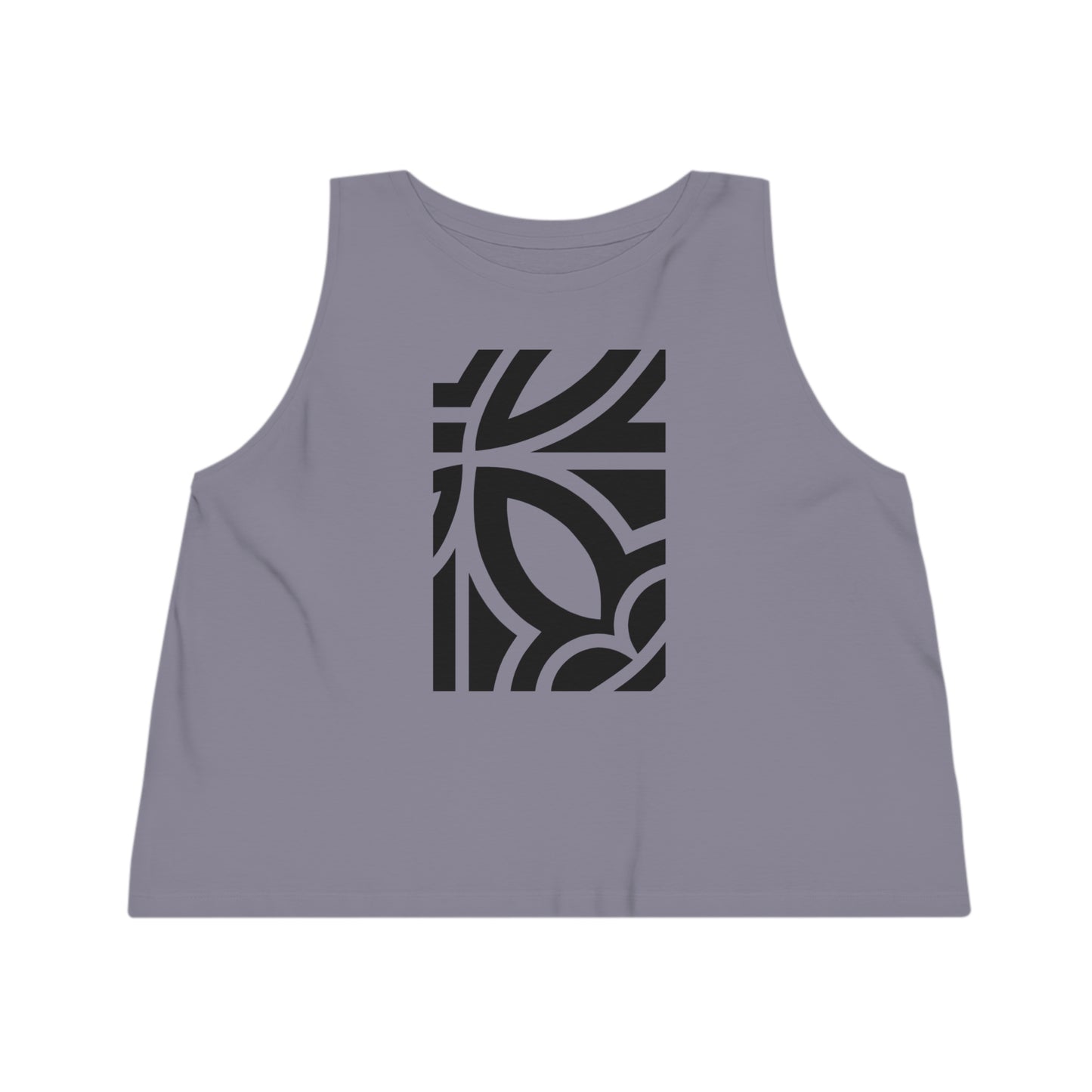 Women's Dancer 100% Organic Cotton Cropped Tank Top (Design 24)