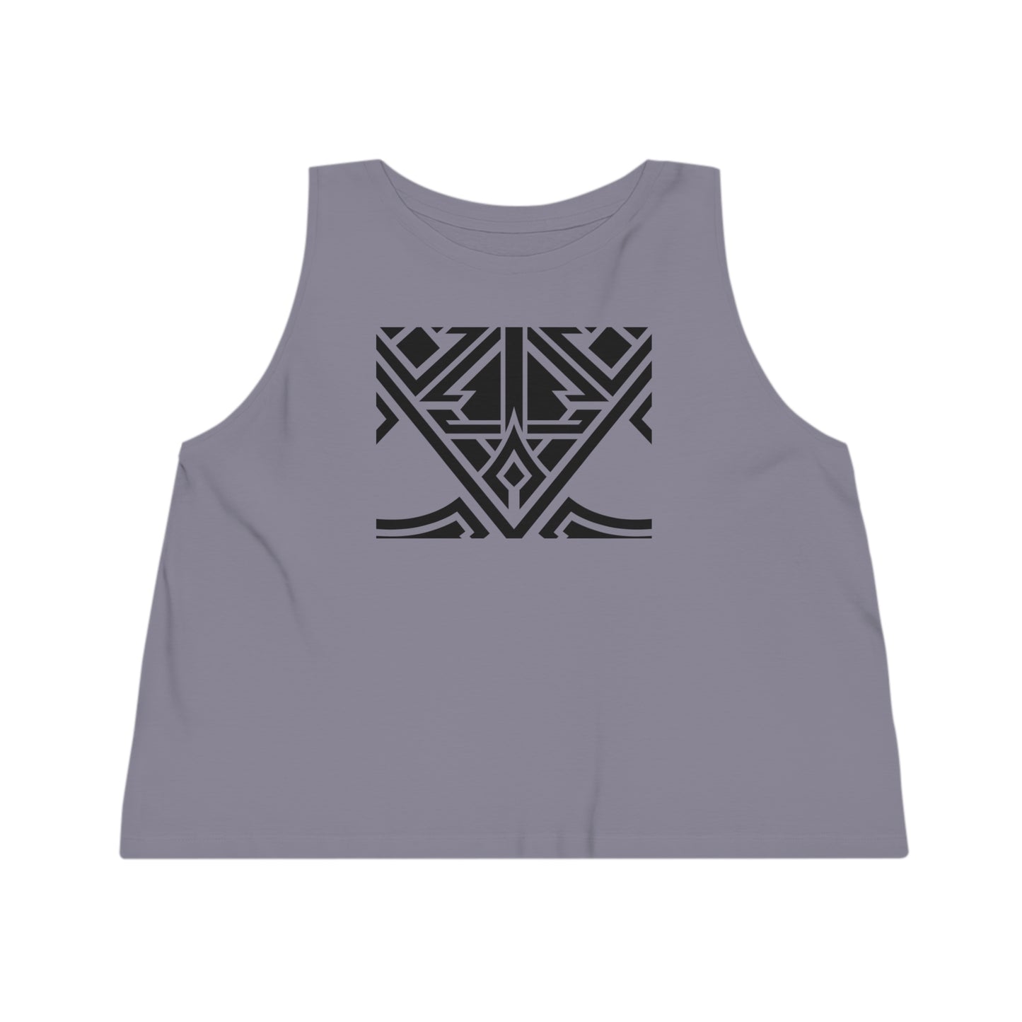 Women's Dancer 100% Organic Cotton Cropped Tank Top (Design 20)