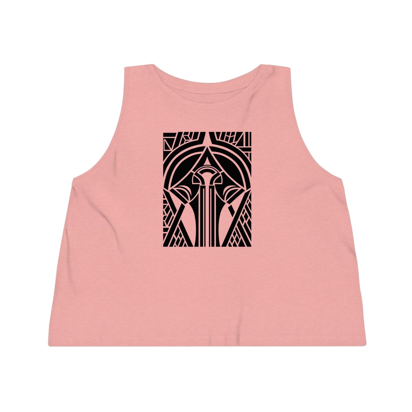 Women's Dancer 100% Organic Cotton Cropped Tank Top (Design 25[2])