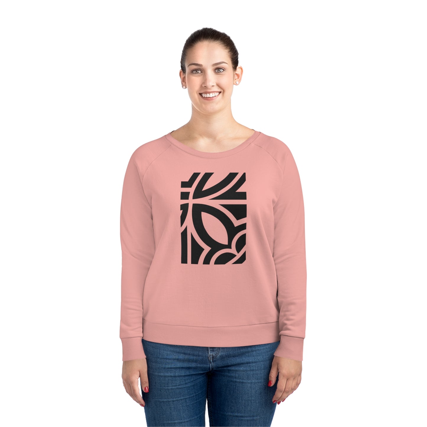 Women's Dazzler 85% Organic Cotton Relaxed Fit Sweatshirt (Design 24)