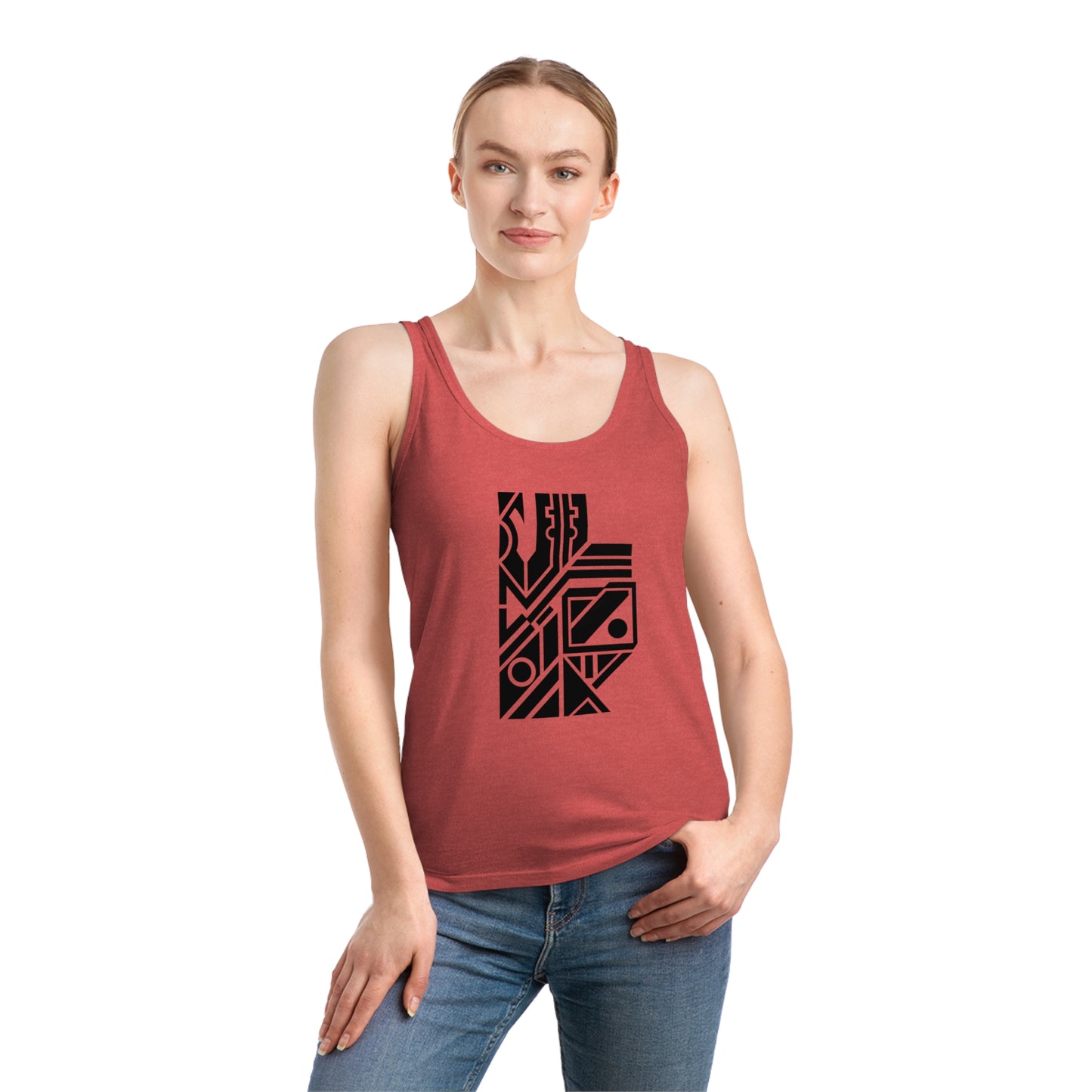 Women's Dreamer 100% Organic Cotton Tank Top (Design 6)