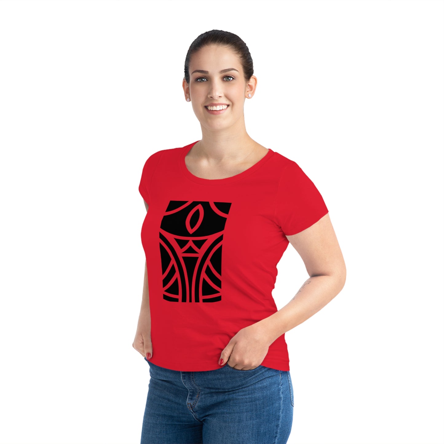 Women's Jazzer 100% Organic Cotton T-shirt (Design 12)