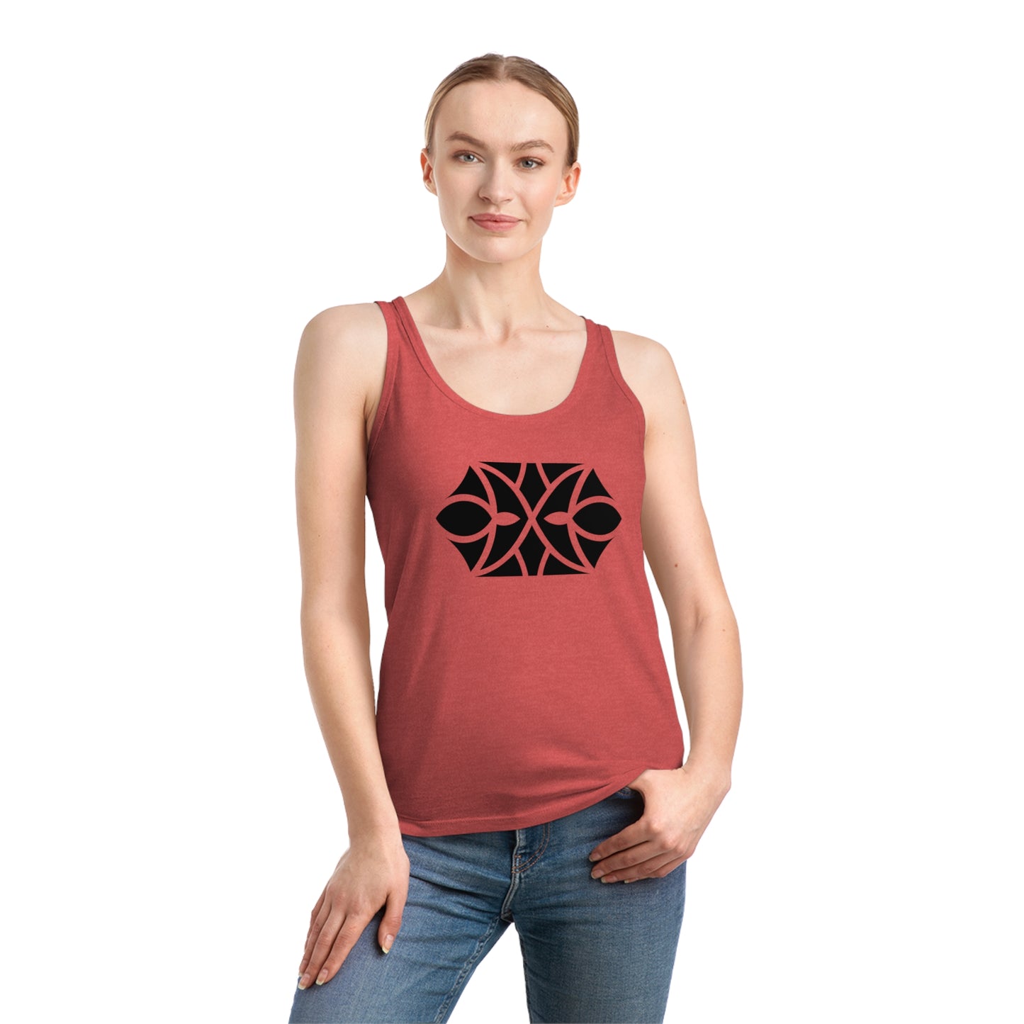 Women's Dreamer 100% Organic Cotton Tank Top (Design 18[2])