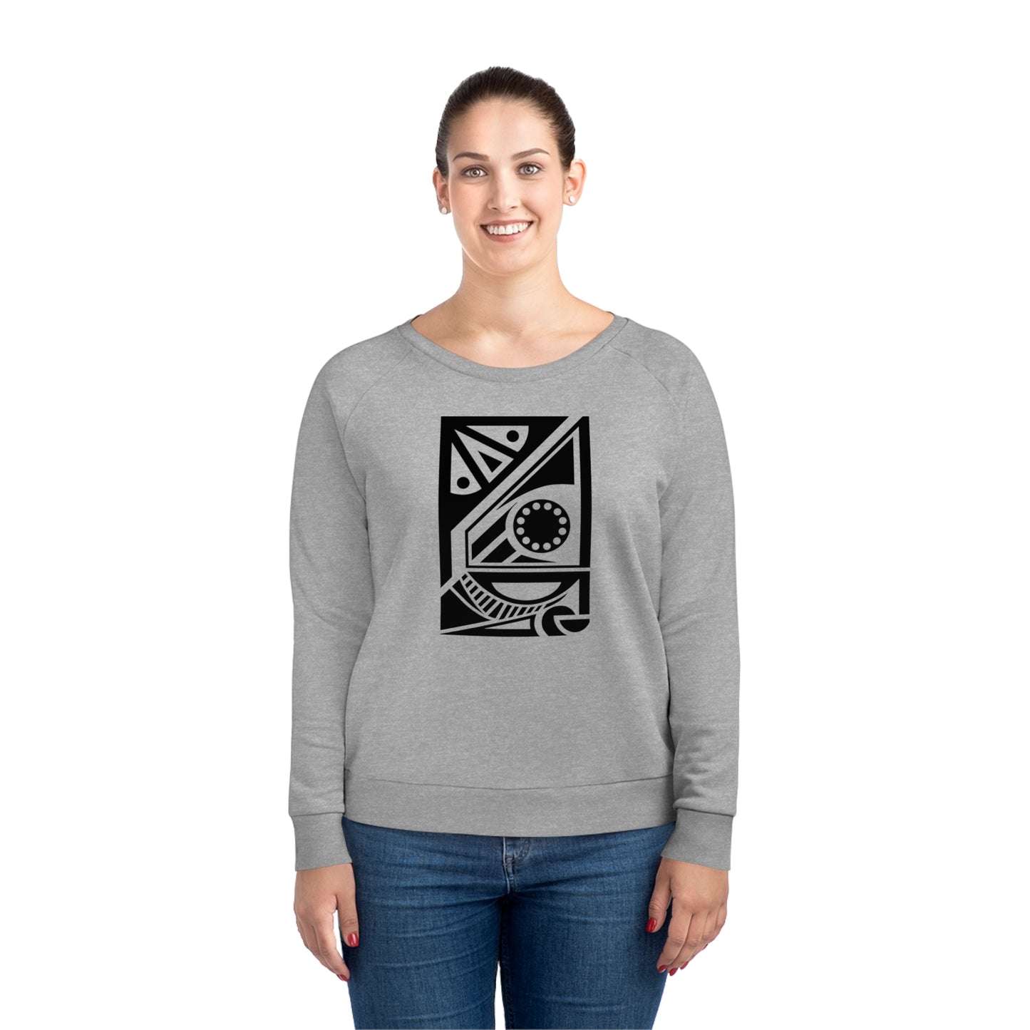 Women's Dazzler 85% Organic Cotton Relaxed Fit Sweatshirt (Design 17[2])