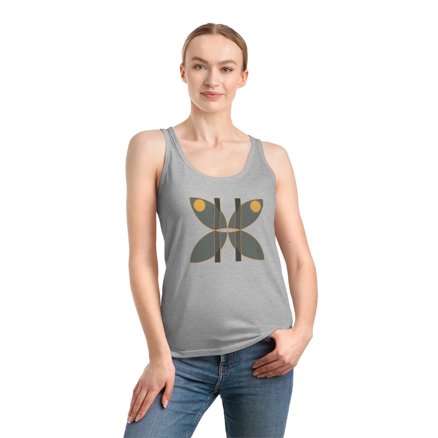 Women's Dreamer 100% Organic Cotton Tank Top (Design 14)