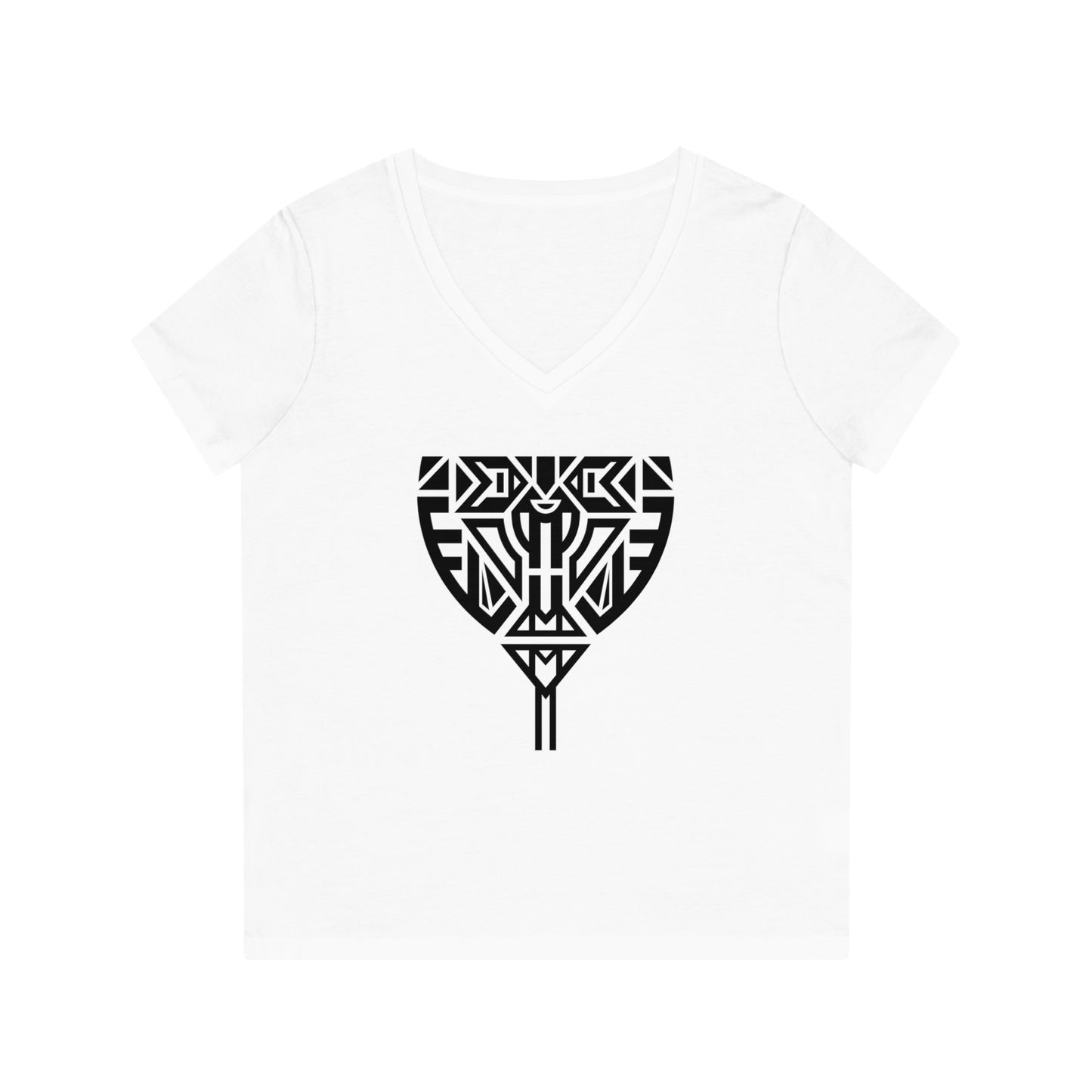 Women's Evoker 100% Organic Cotton V-Neck T-Shirt (Design 10)