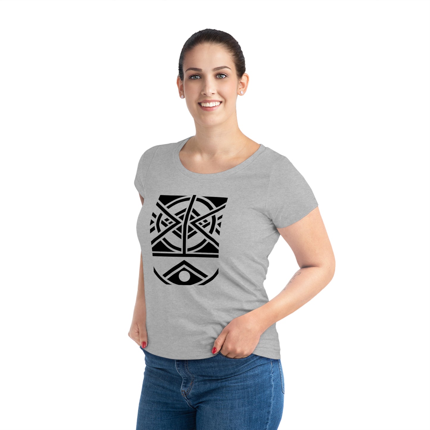 Women's Jazzer 100% Organic Cotton T-shirt (Design 1)