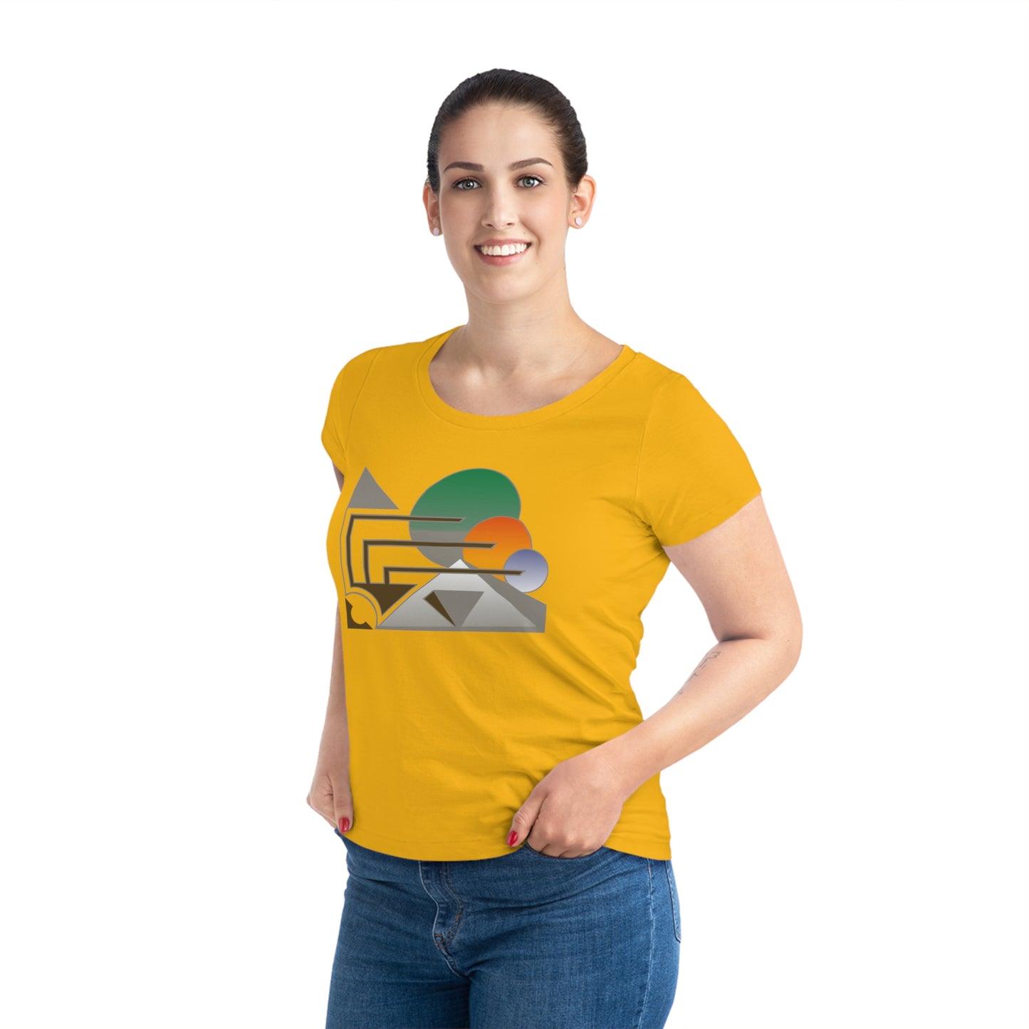 Women's Jazzer 100% Organic Cotton T-shirt (Design 13)