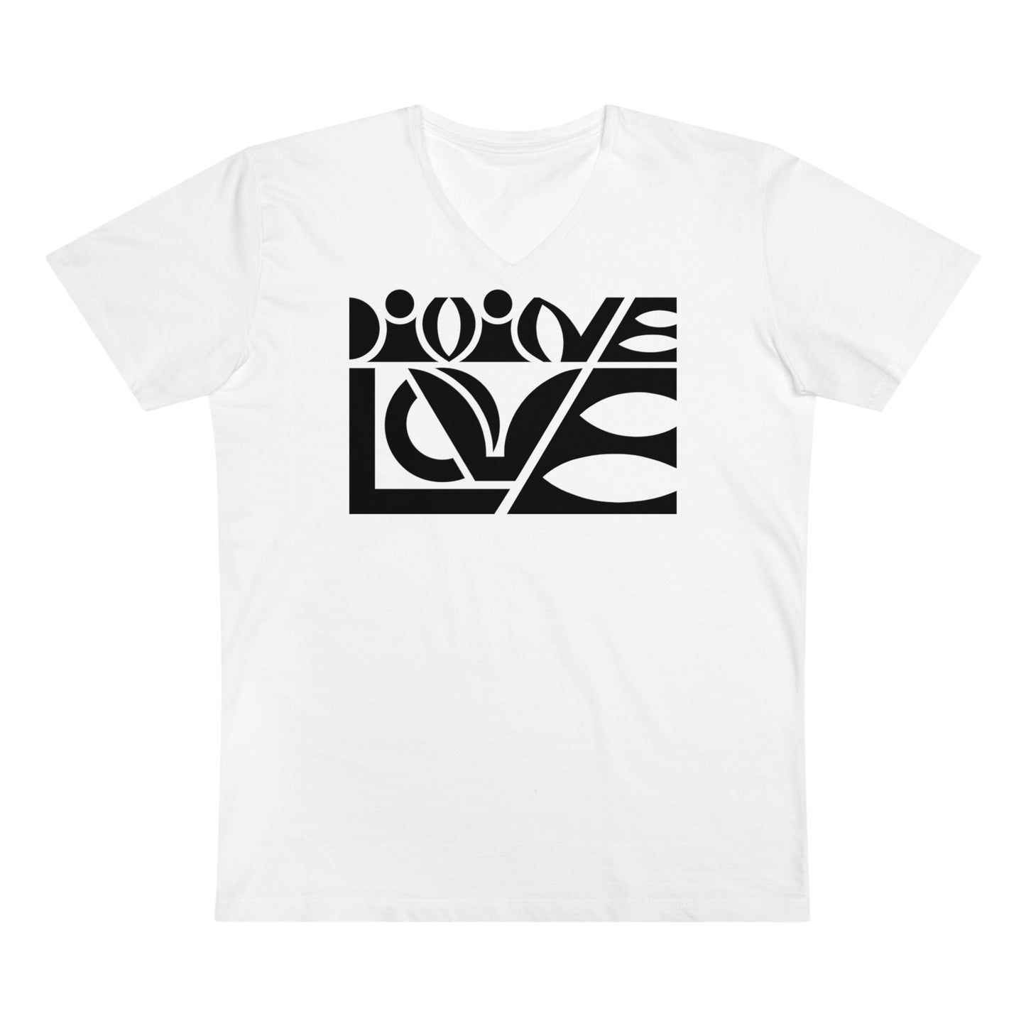 Men’s Presenter 100% Organic Cotton V-neck T-Shirt (Divine Love)