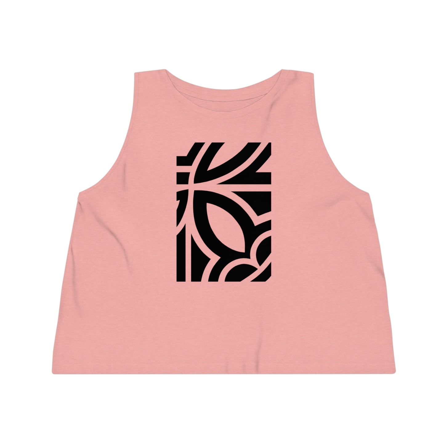 Women's Dancer 100% Organic Cotton Cropped Tank Top (Design 24)